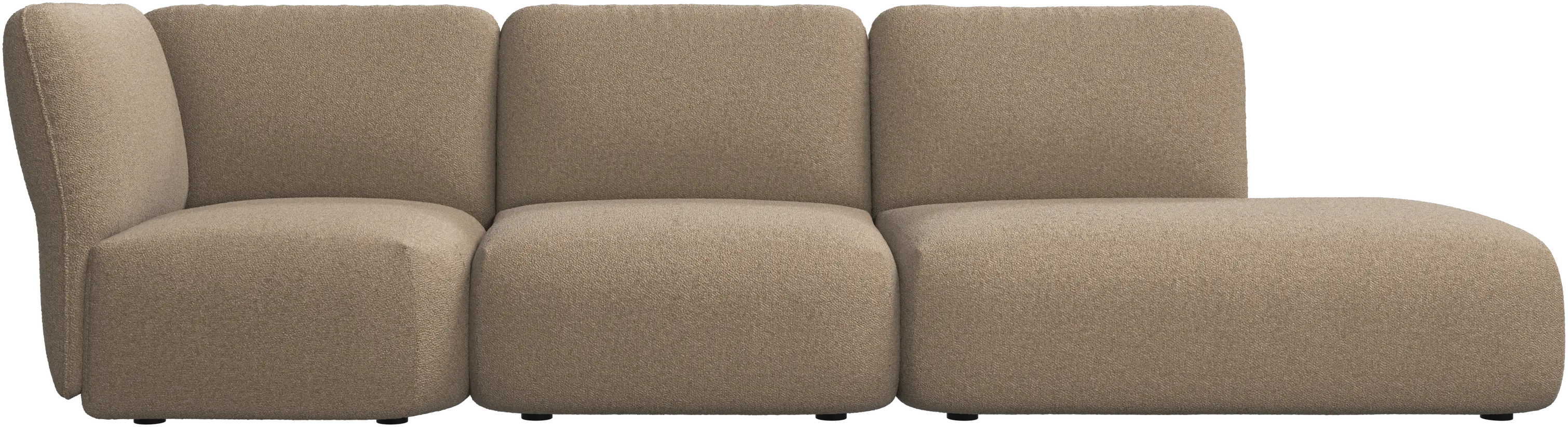 Paraggi sofa with lounging unit left