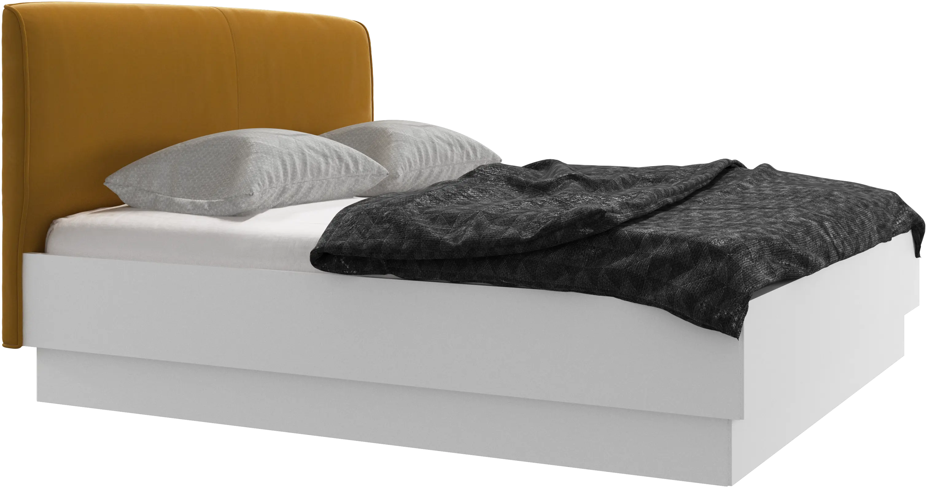 Houston, upholstered bed with storage