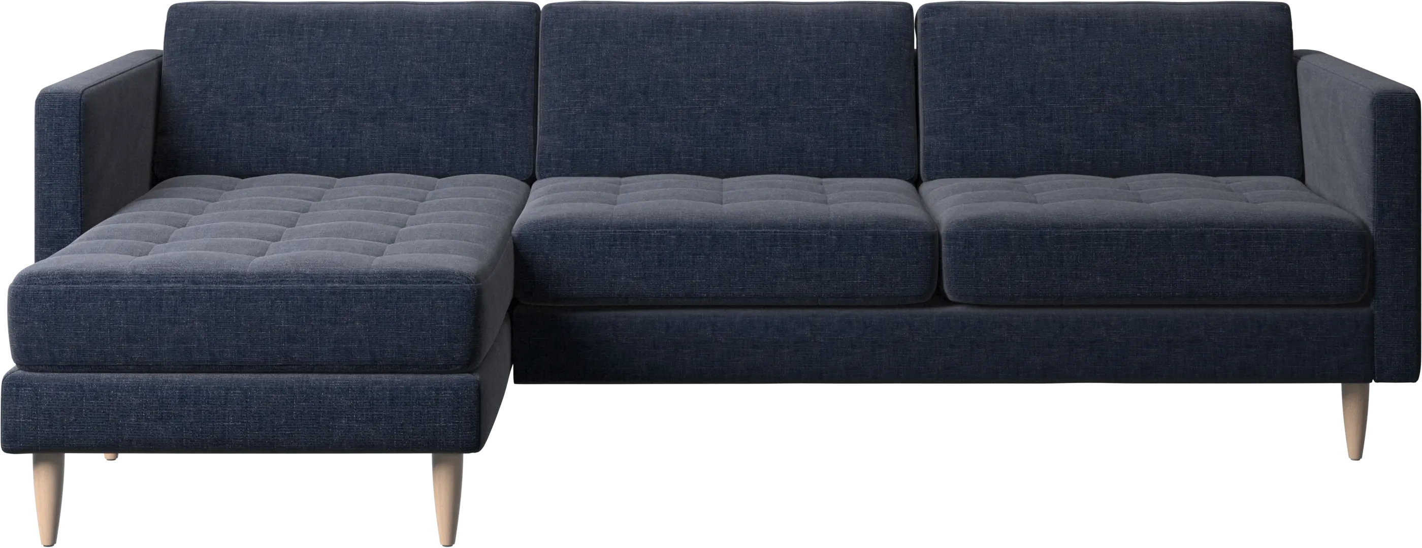 Osaka sofa with resting unit, tufted seat