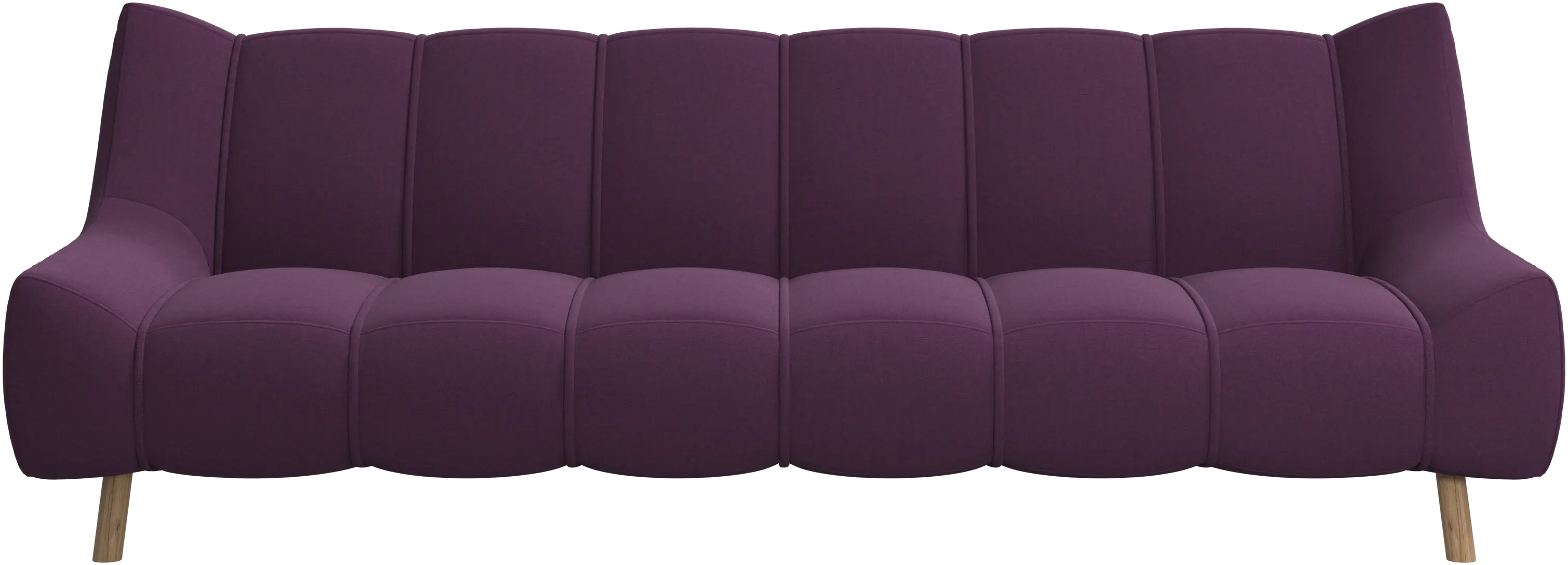 Nawabari 3 seater sofa, wooden leg