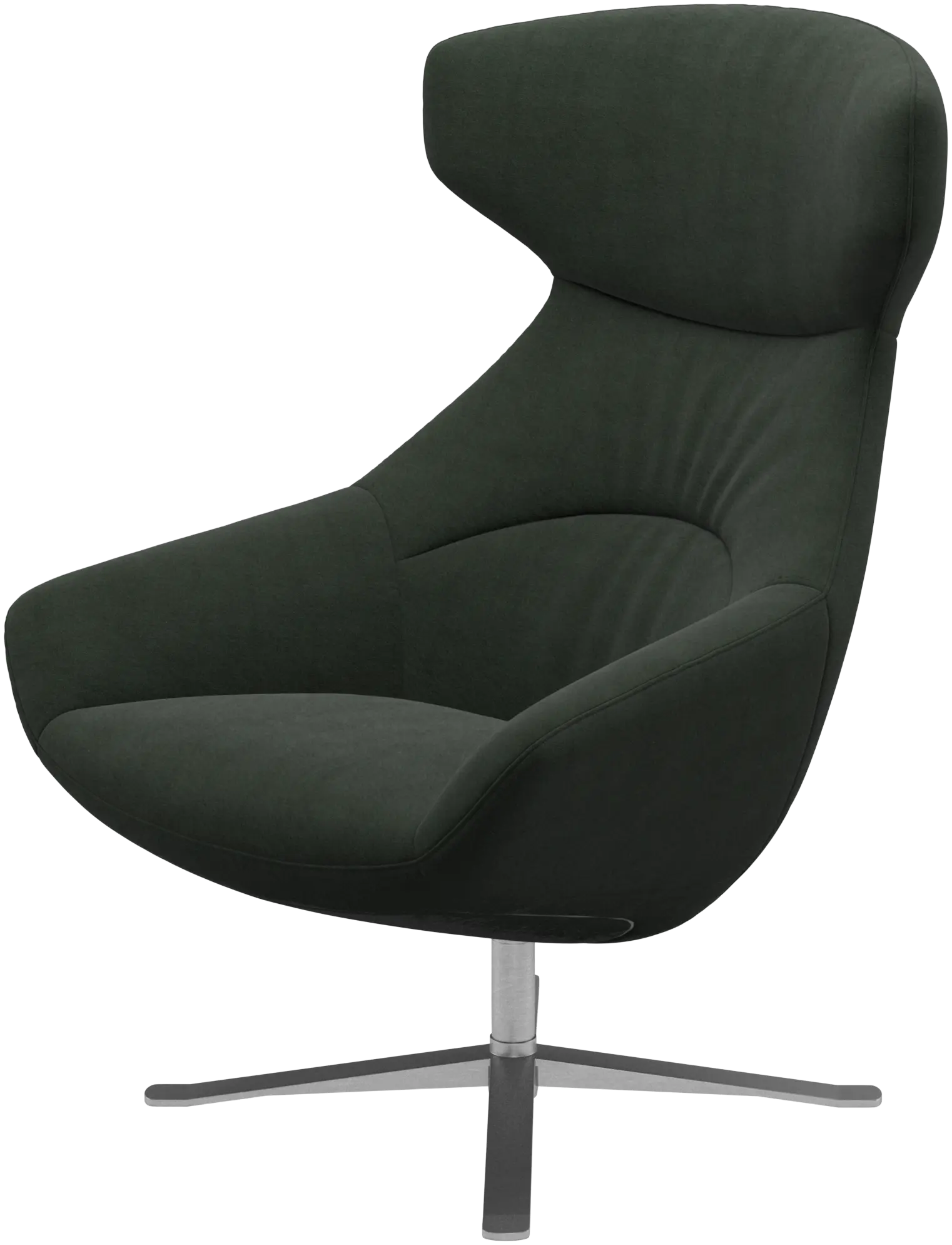 Porto chair with reclining back function and swivel base
