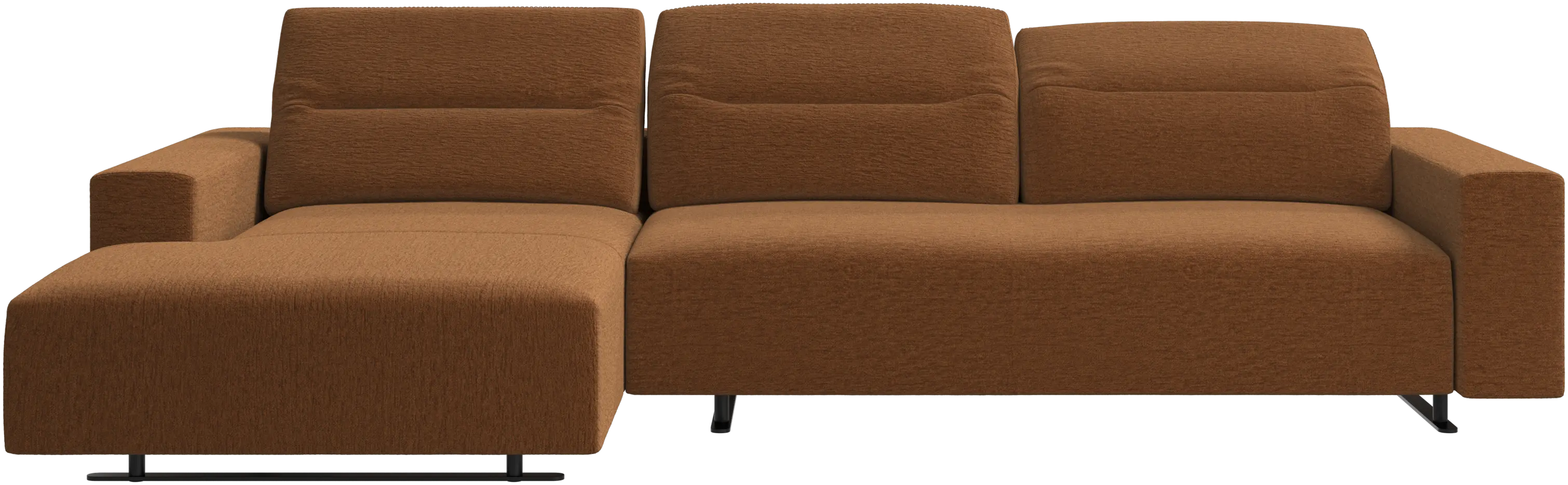 Hampton sofa with adjustable back and resting unit left side