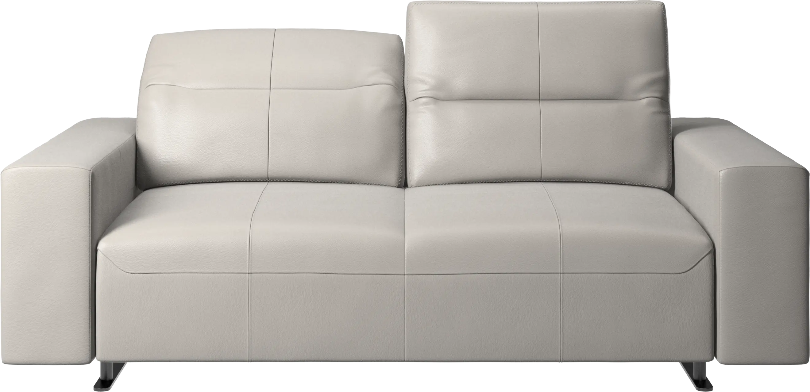 Hampton sofa with adjustable back and storage on the left side