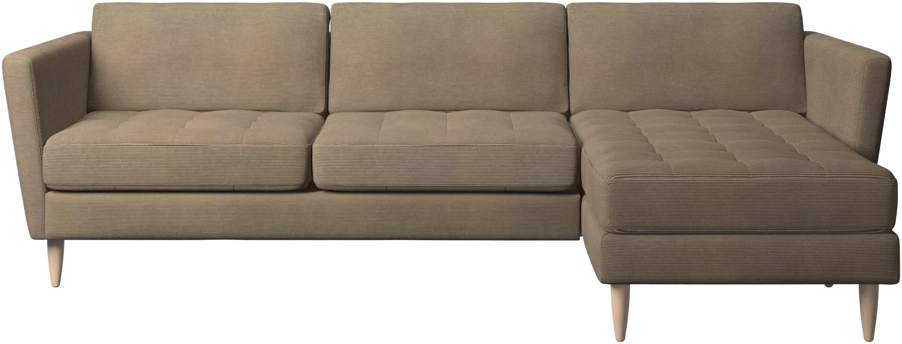 Osaka sofa with resting unit, tufted seat