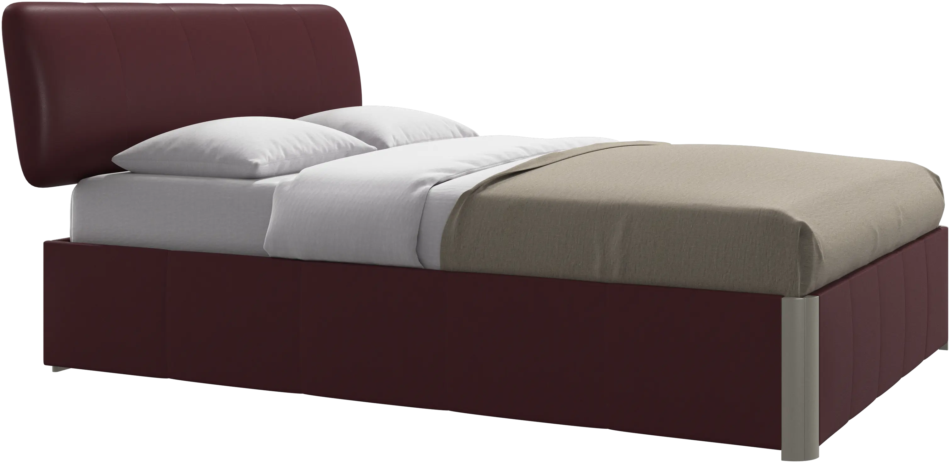 Element bed, bed-mounted headboard, with slats, excl. mattress