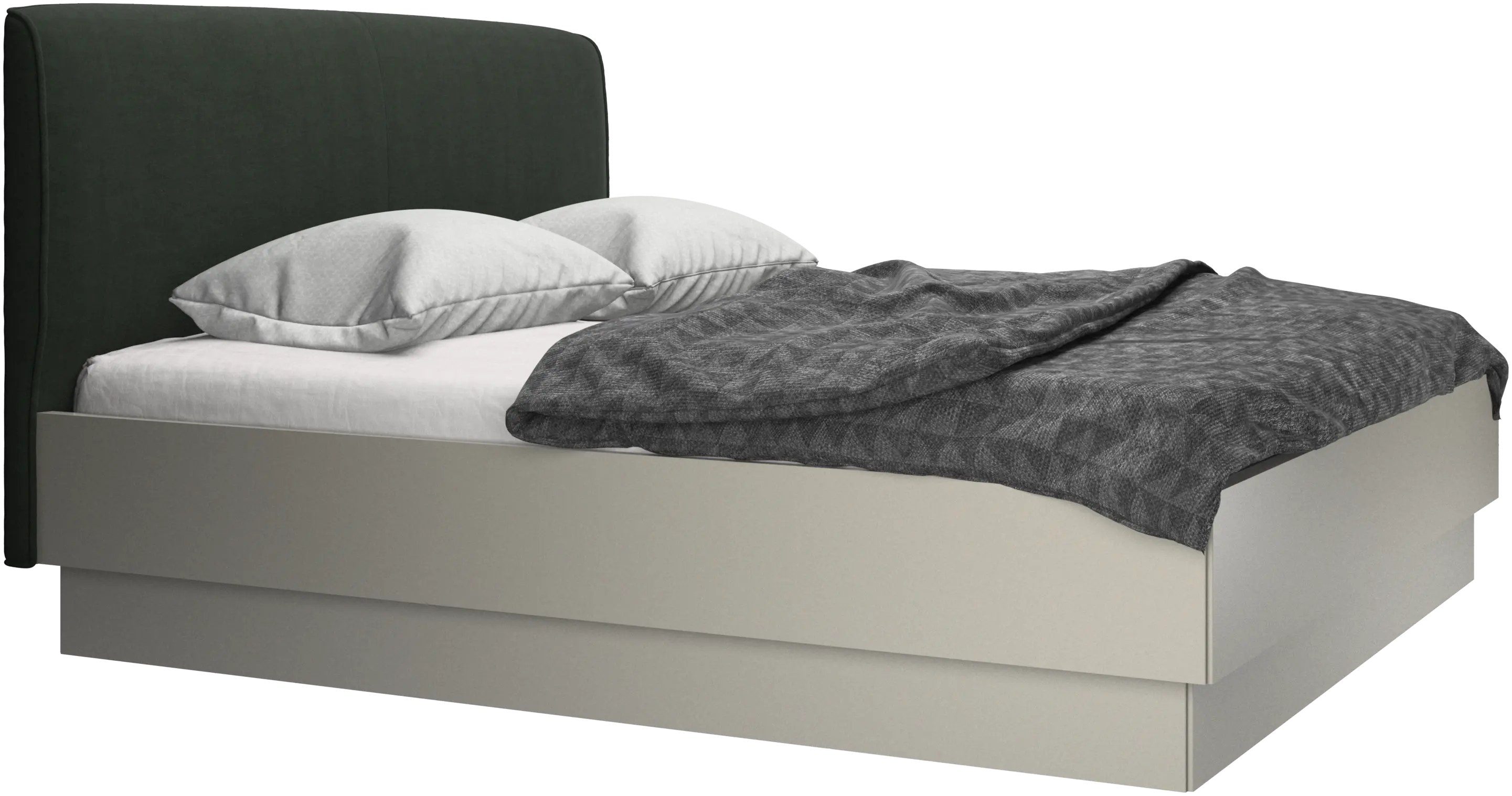 Houston, upholstered bed with storage