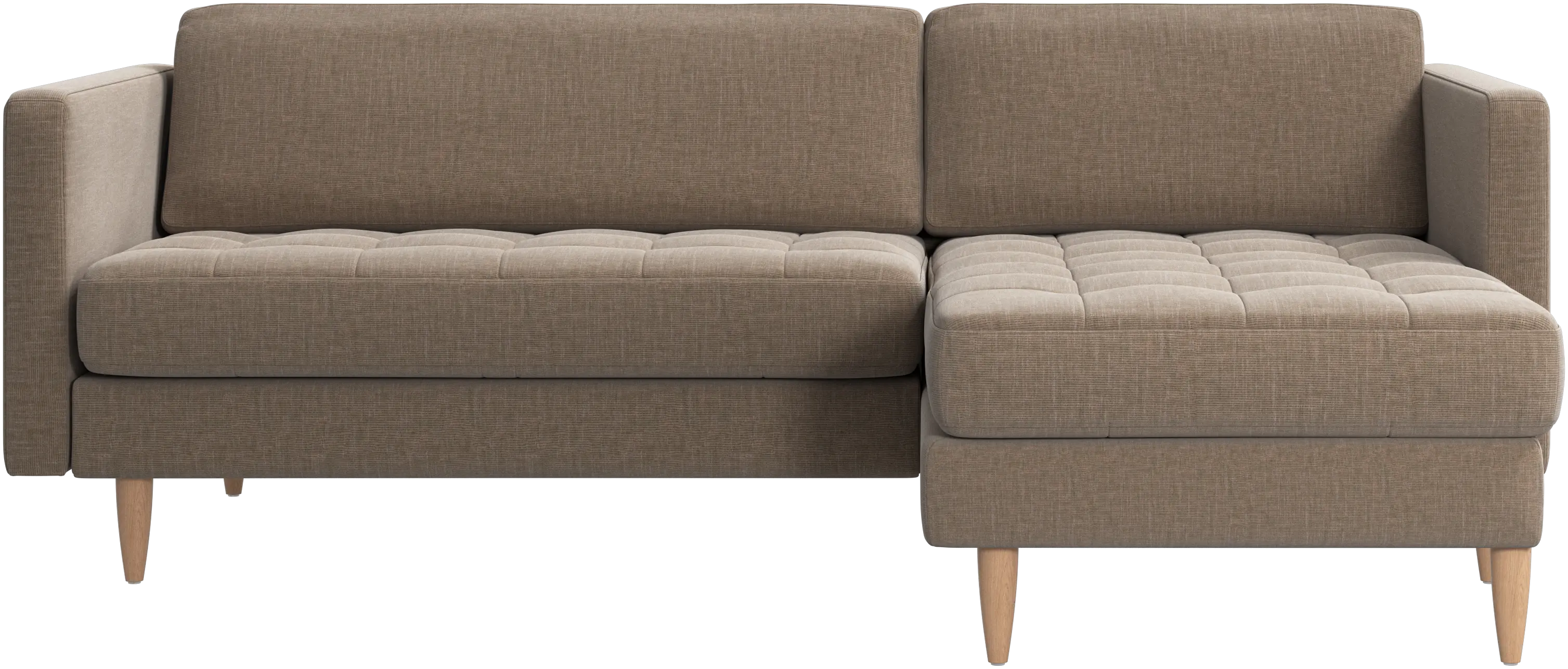 Osaka sofa with resting unit, tufted seat