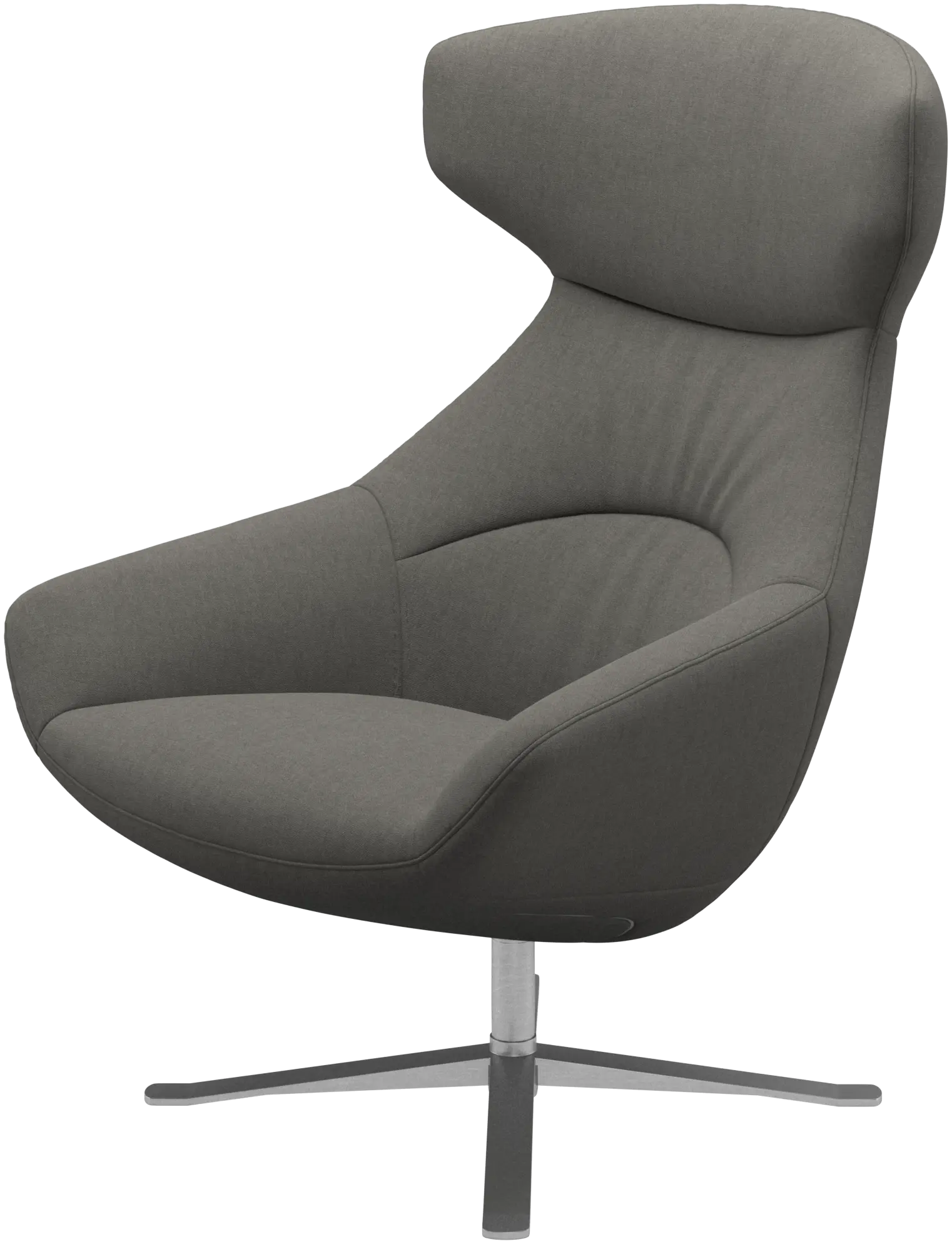 Porto chair with reclining back function and swivel base