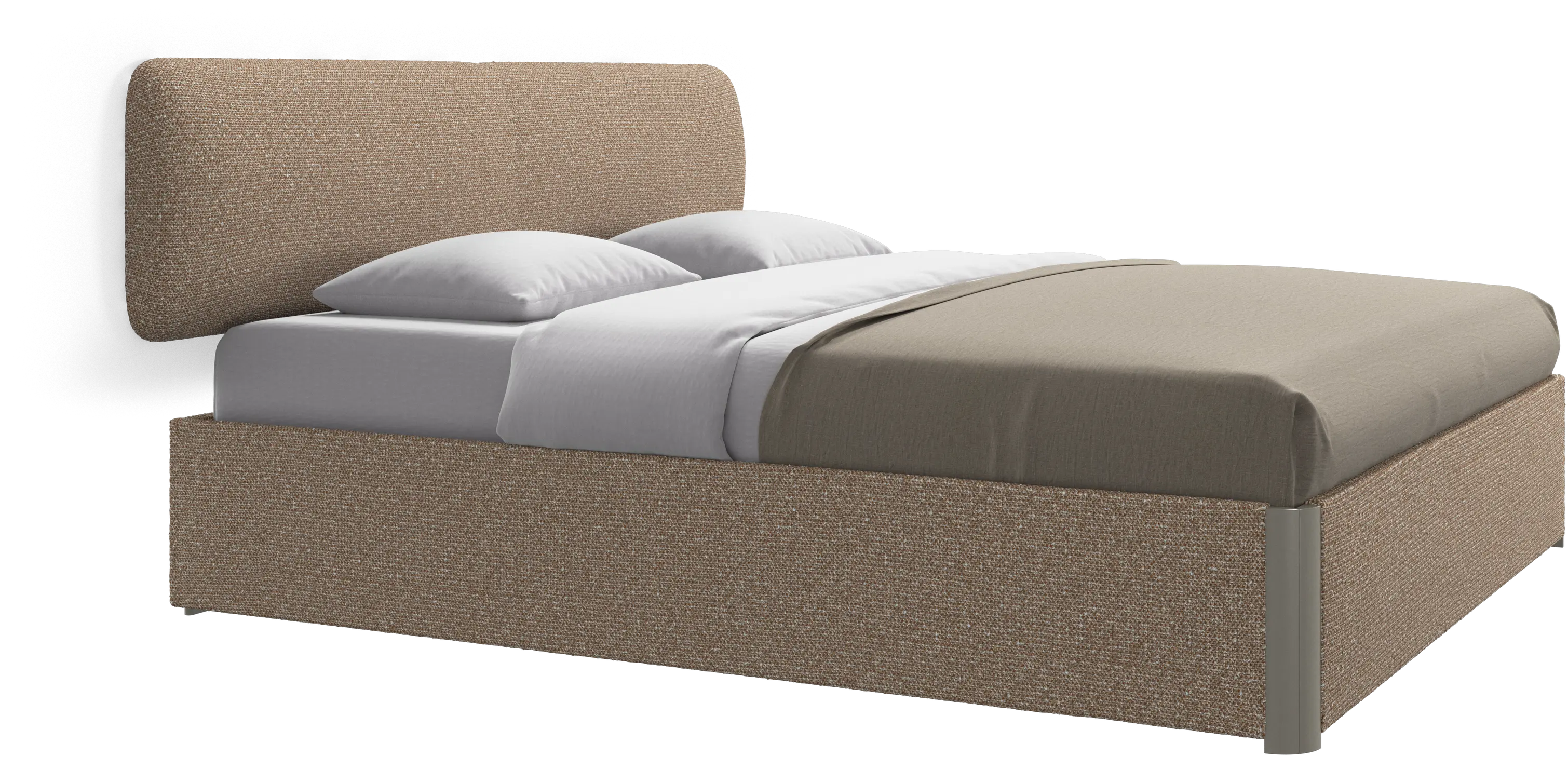 Element bed, wall-mounted headboard, with slats, excl. mattress