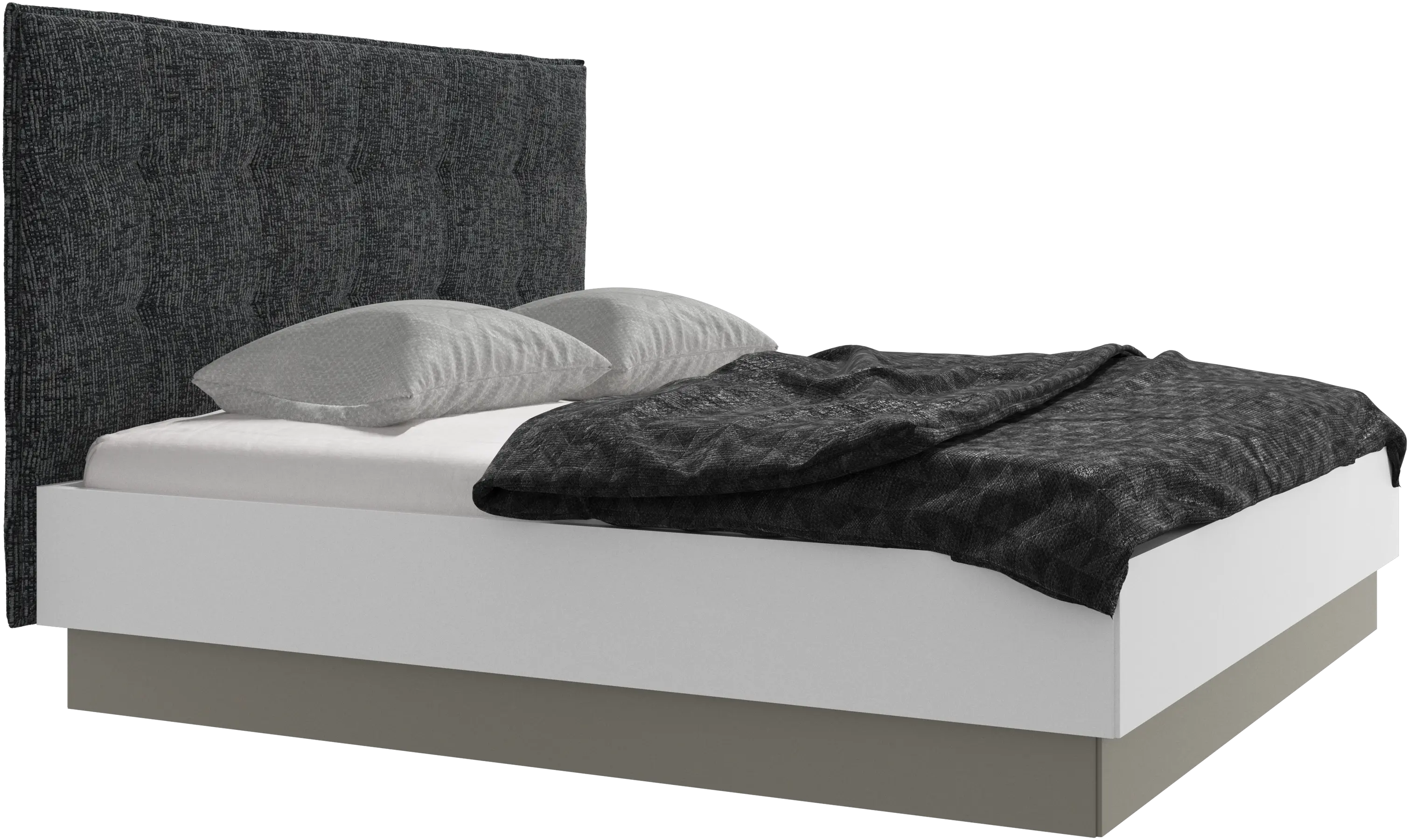 Lugano Bett mit Lattenrost und Staufach unter hochklappbarer Liegefläche, Matratze gegen Aufpreis