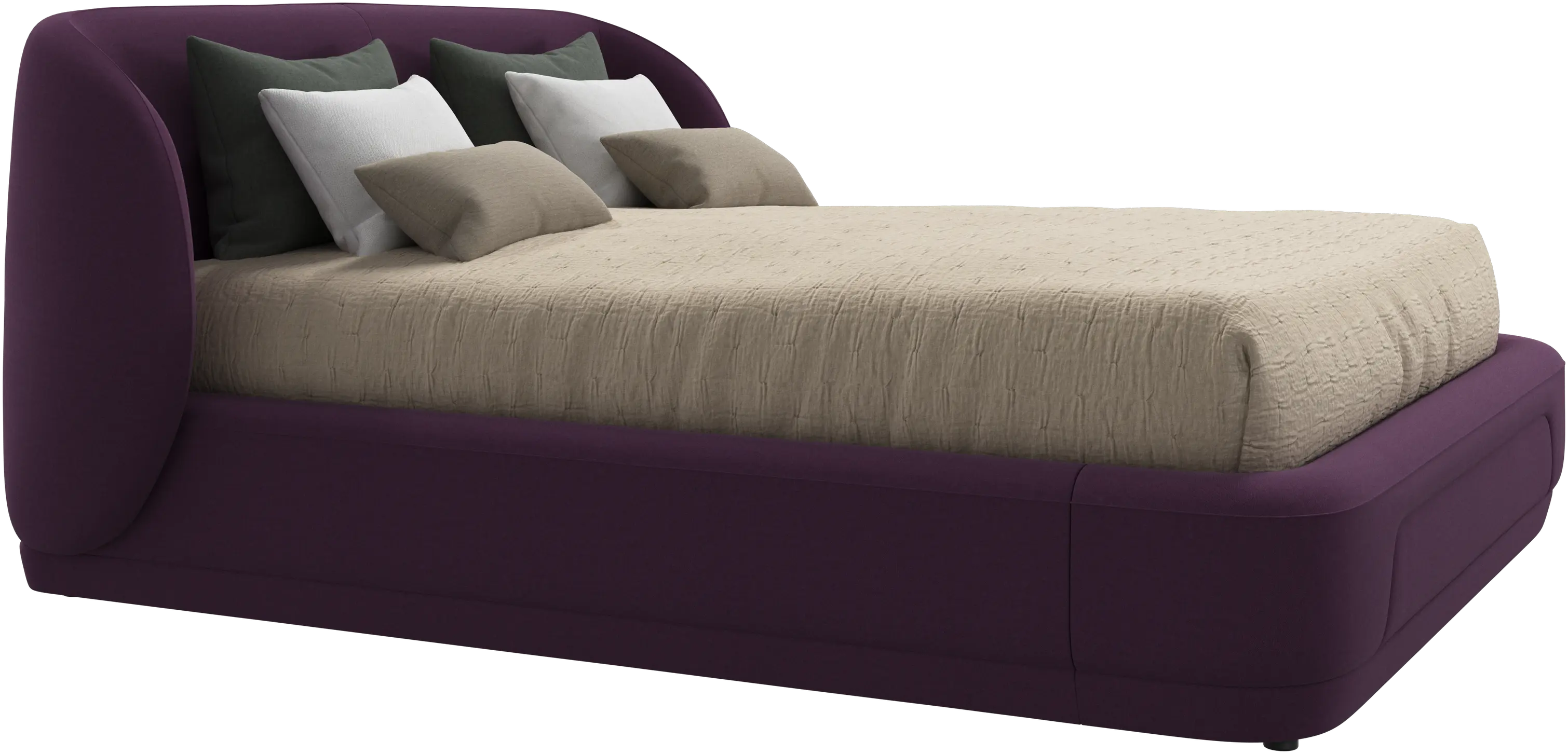 Bolzano bed with slats  - W152,5xL190cm