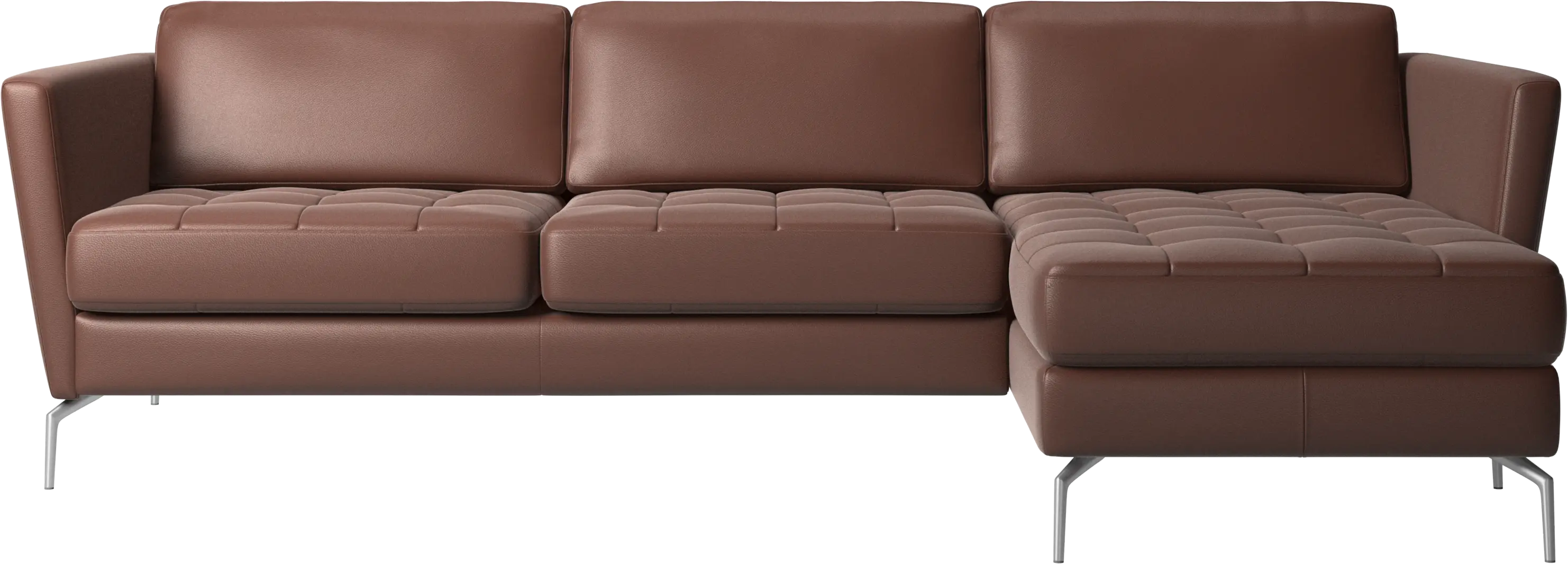 Osaka sofa with resting unit, tufted seat