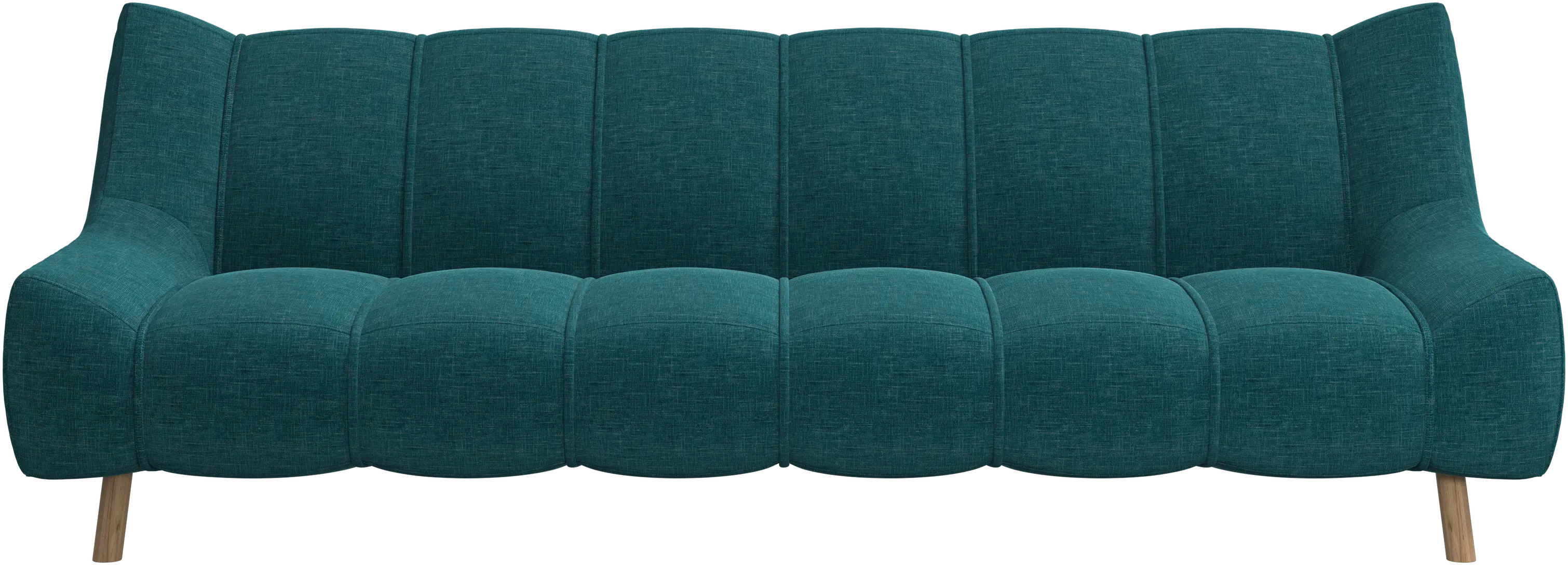 Nawabari 3 seater sofa, wooden leg