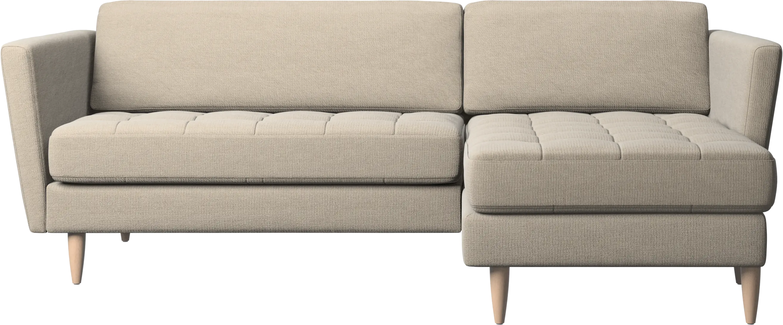 Osaka sofa with resting unit, tufted seat