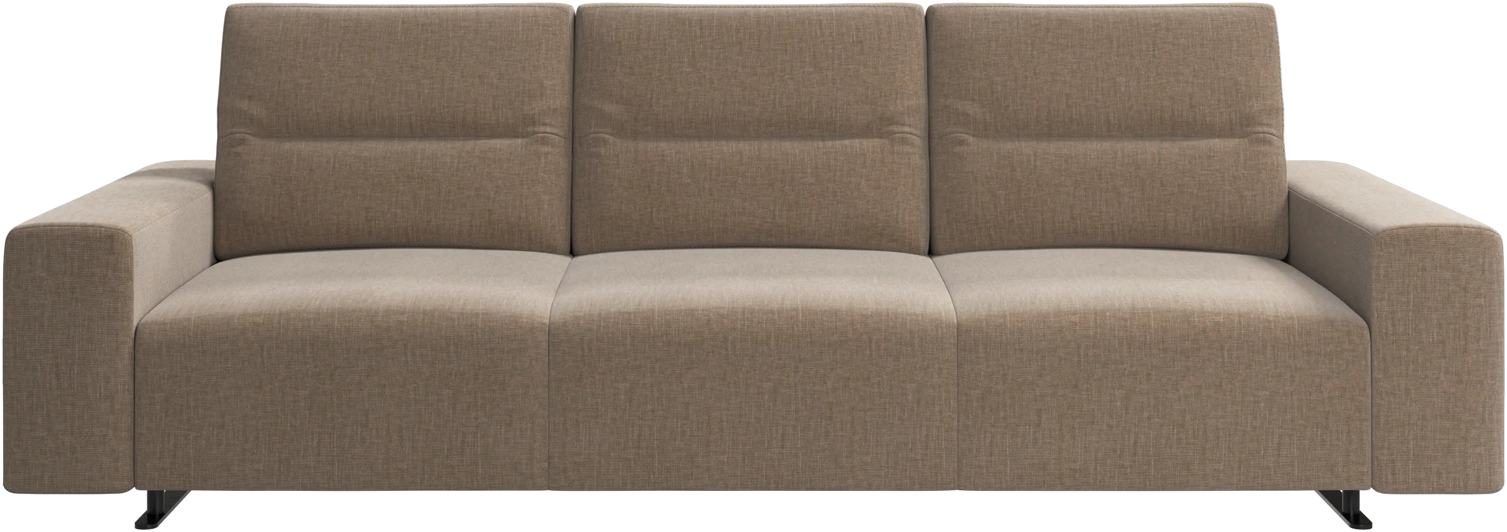 Canapé Hampton avec dossier ajustable et espace de rangement côté droit