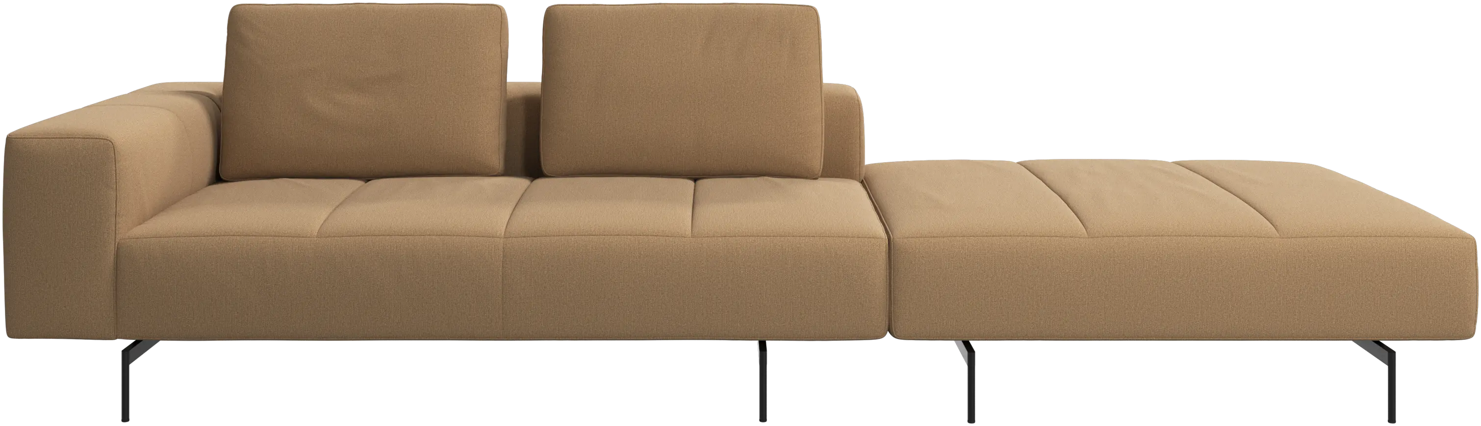 Amsterdam sofa with footstool on right side