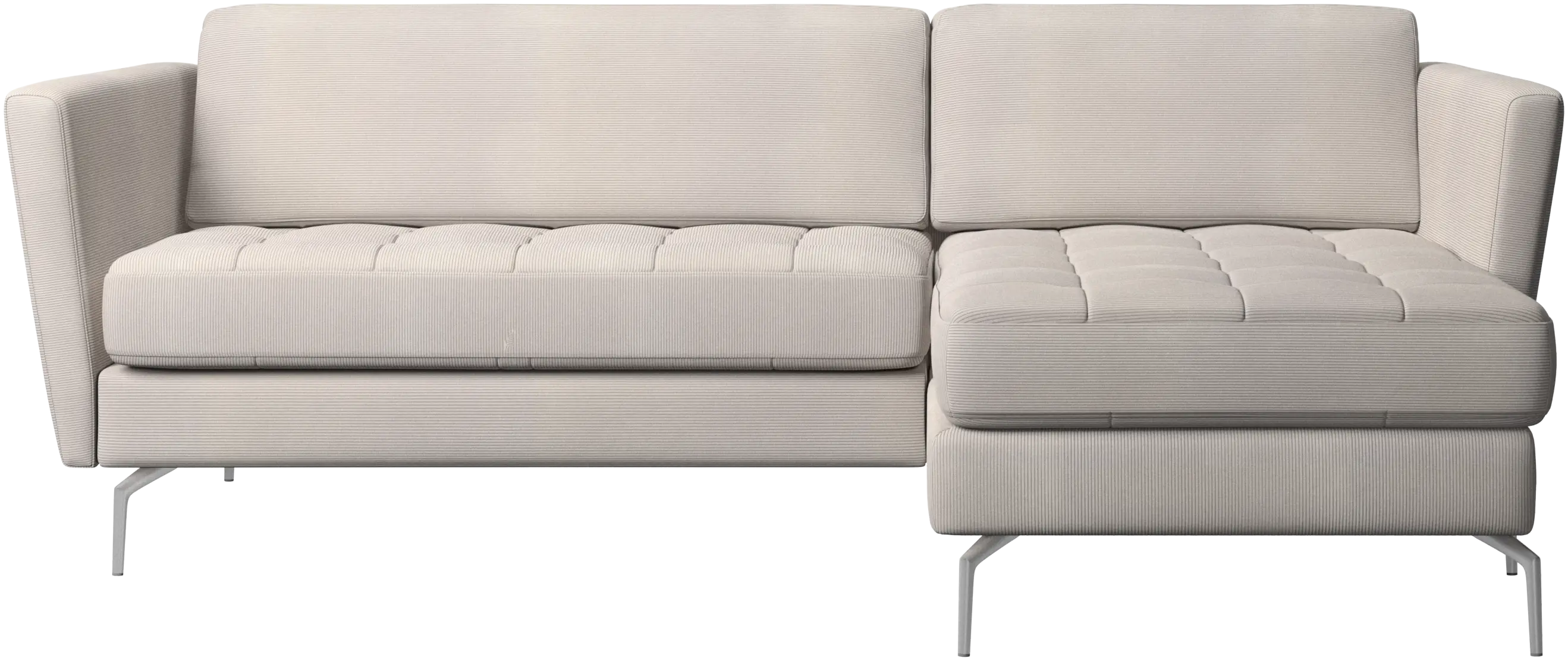 Osaka sofa with resting unit, tufted seat