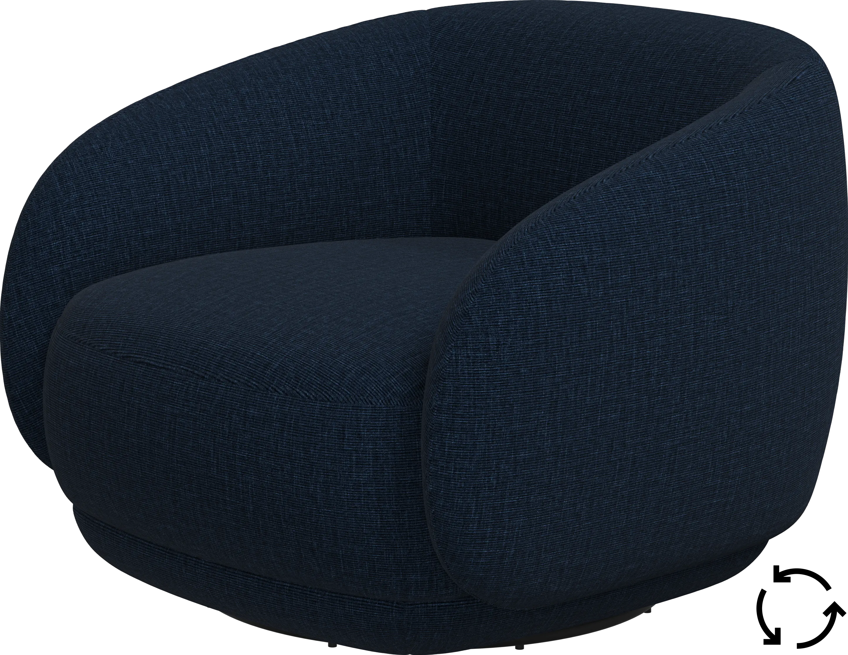 Bolzano armchair with swivel function