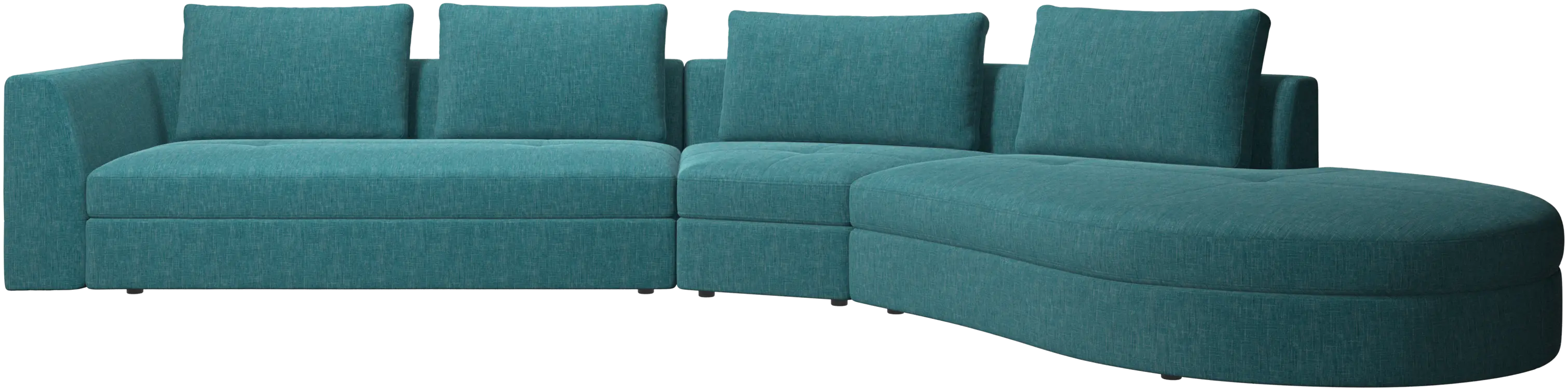 Bergamo Sofa mit rundem Loungemodul, Rechts