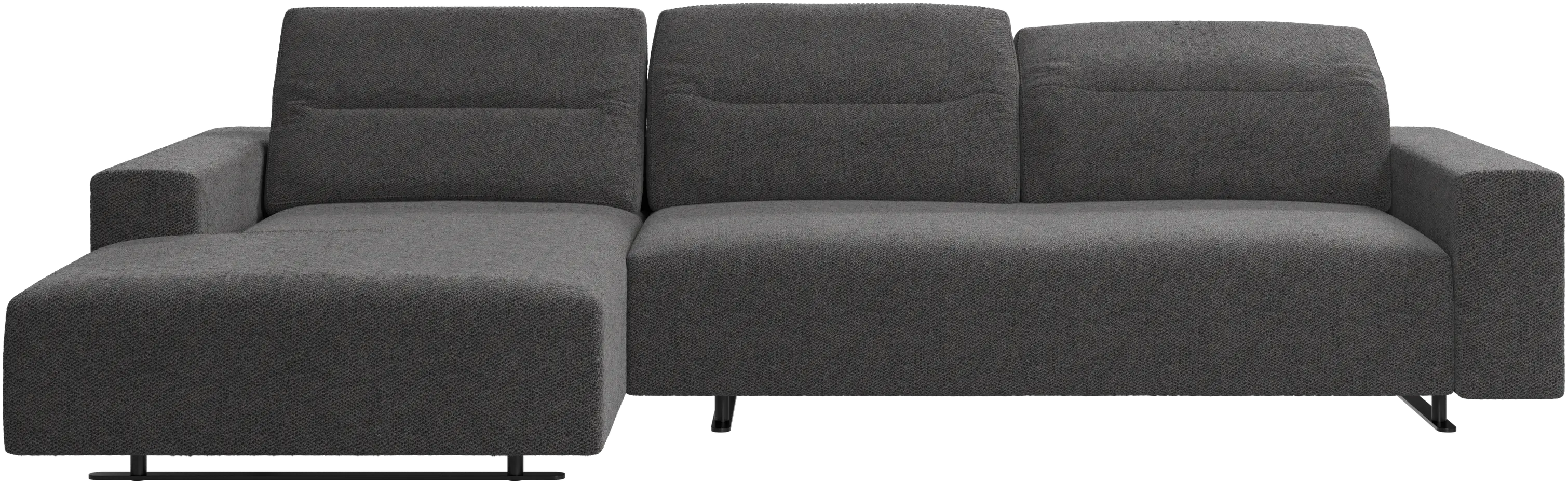 Hampton sofa with adjustable back and resting unit left side