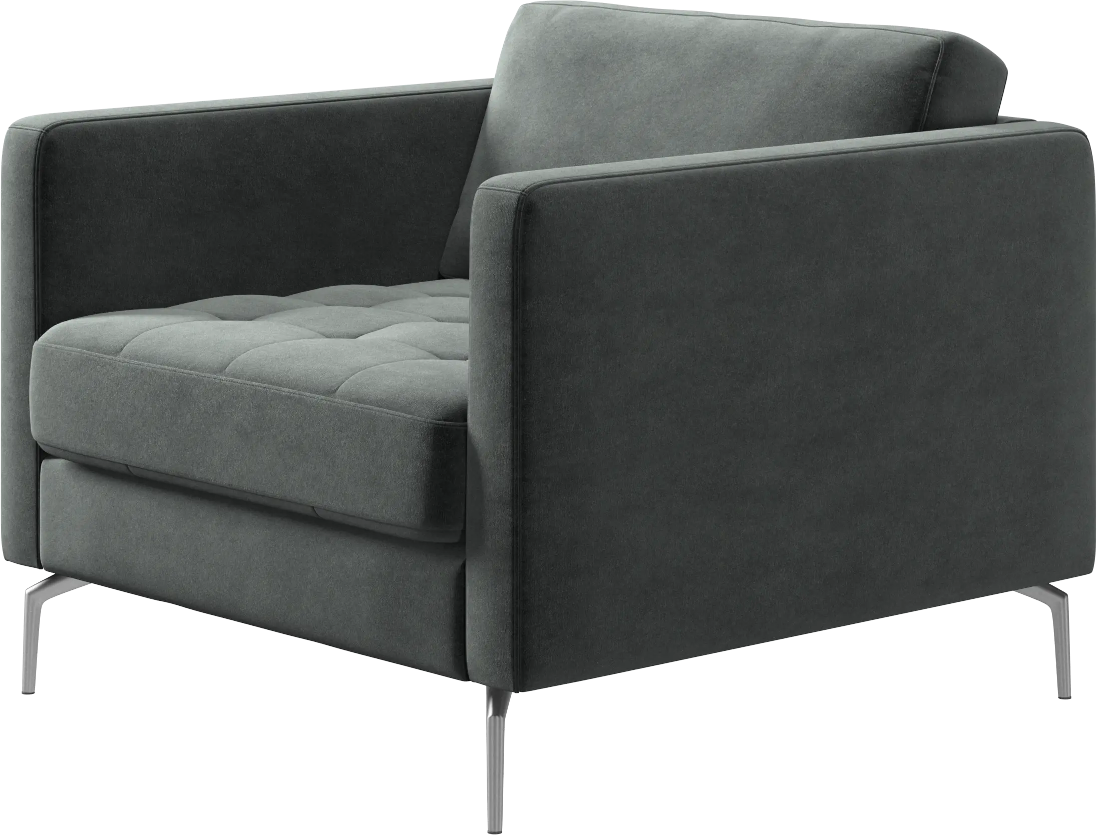 Osaka chair, tufted seat