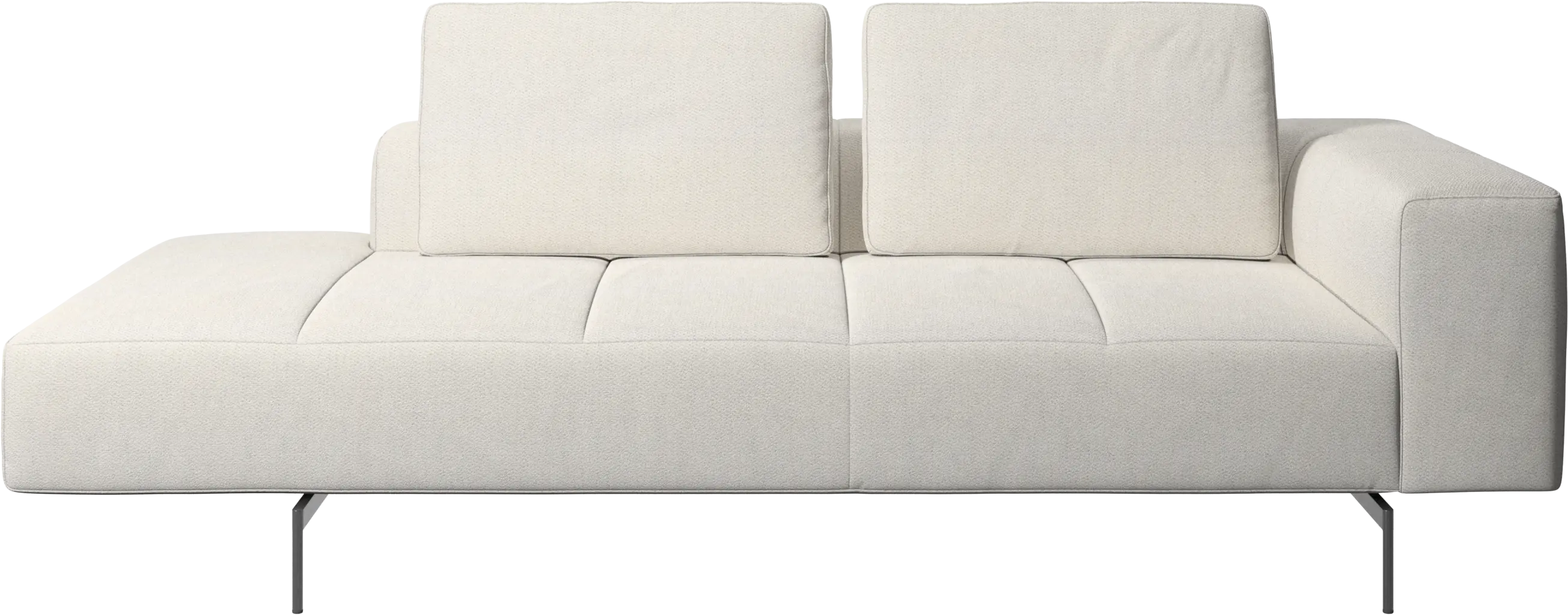 Amsterdam resting module for sofa, armrest right, open end left