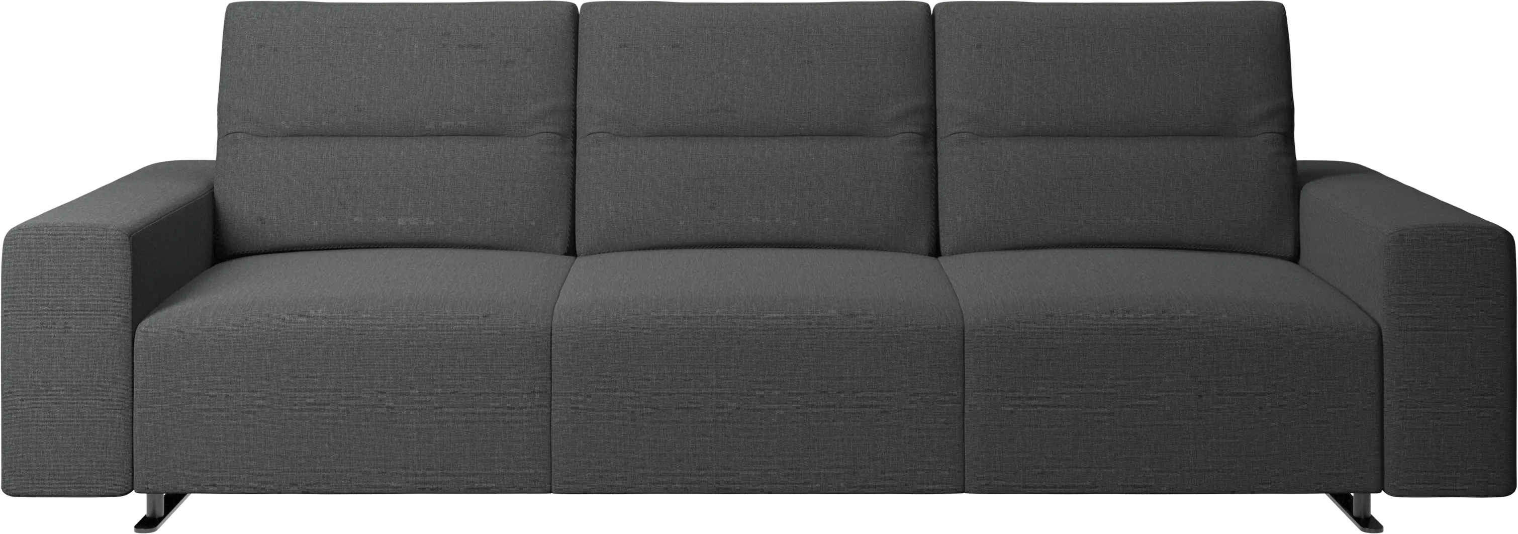 Hampton sofa with adjustable back and storage on the right side