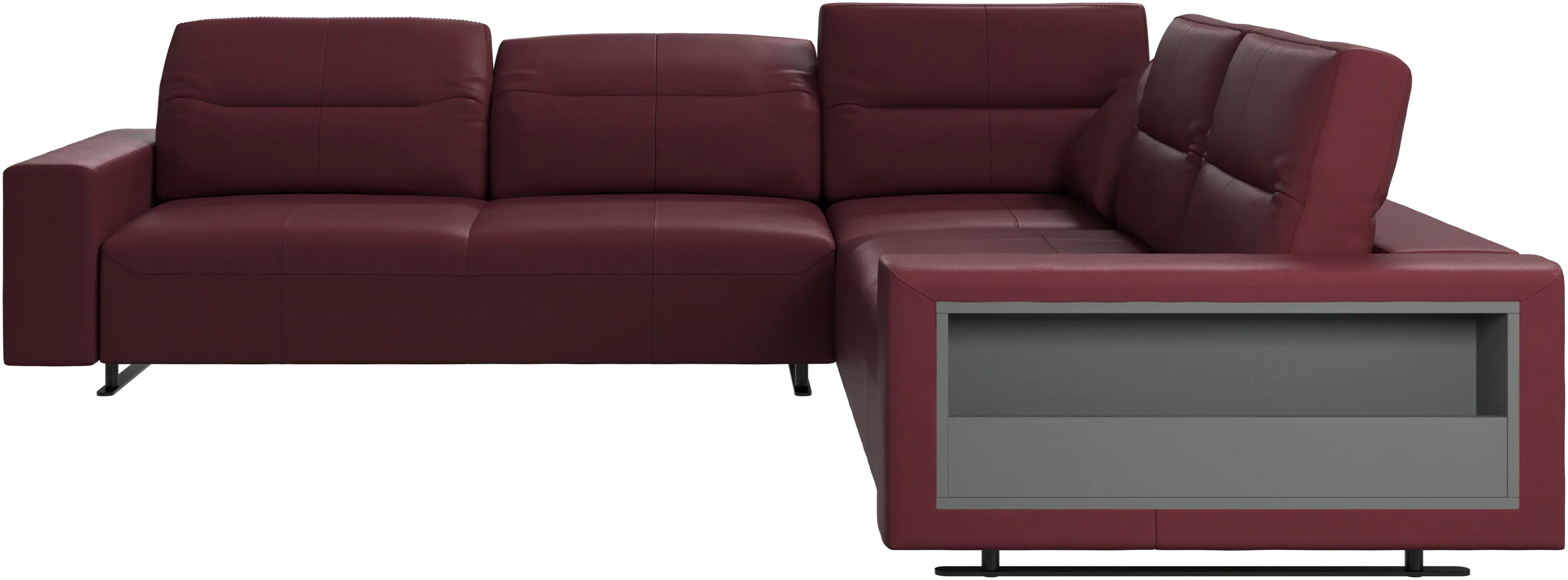 Hampton corner sofa with adjustable back and storage