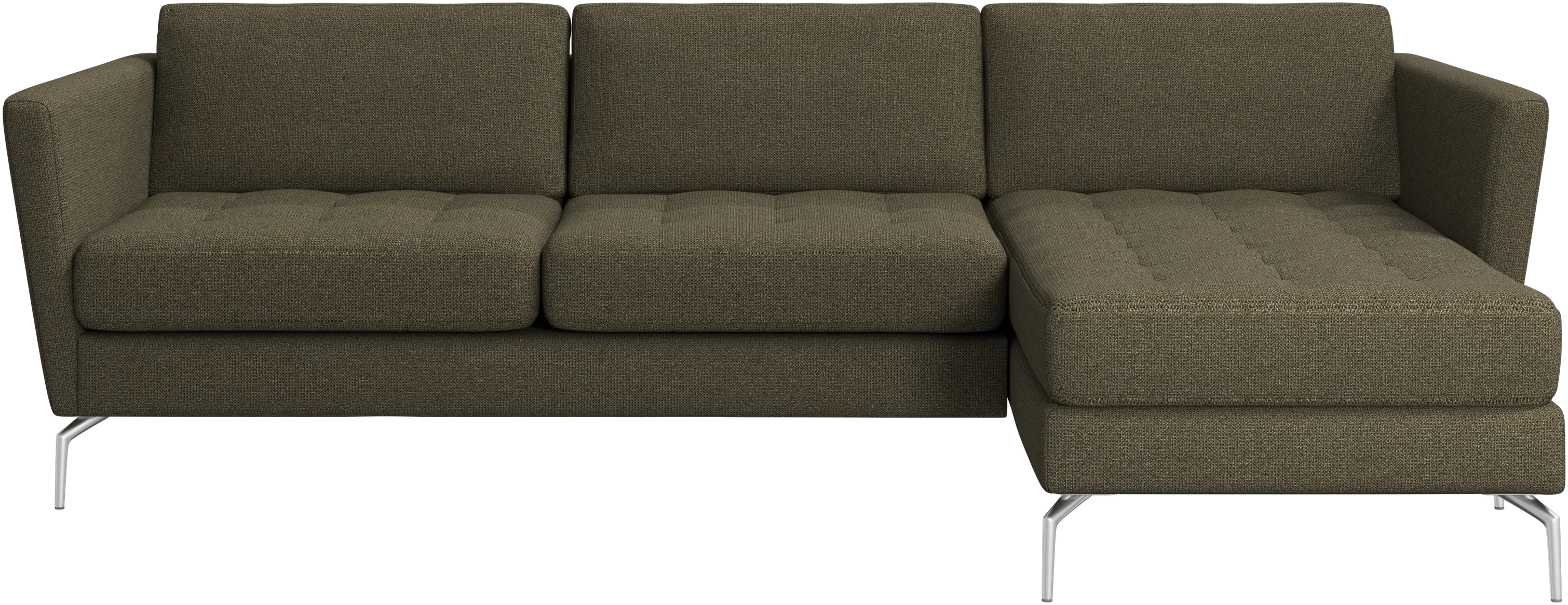 Osaka sofa with resting unit, tufted seat