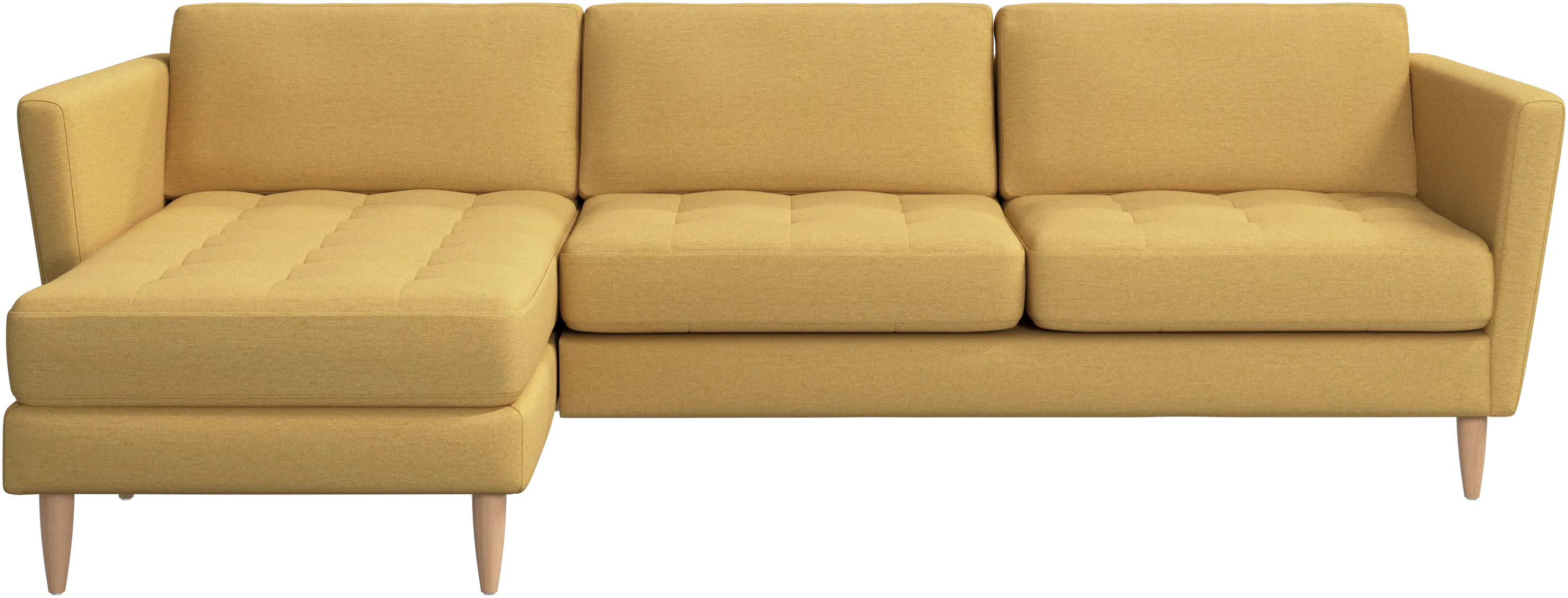 Osaka sofa with resting unit, tufted seat