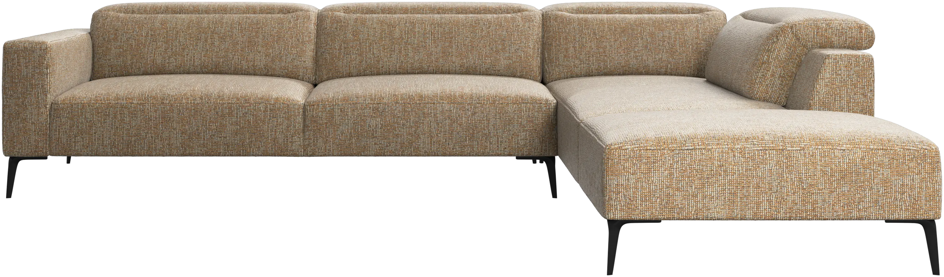 Zürich corner sofa with lounging unit