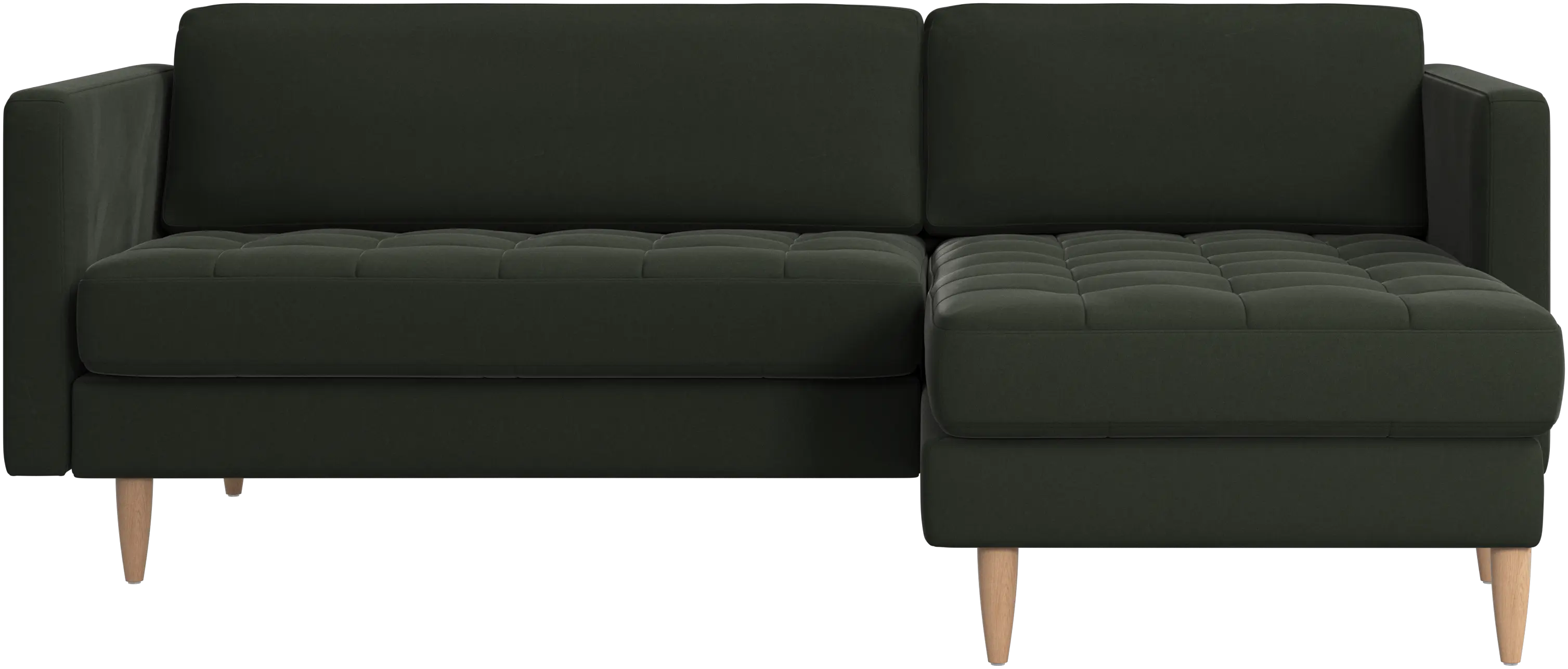 Osaka sofa with resting unit, tufted seat