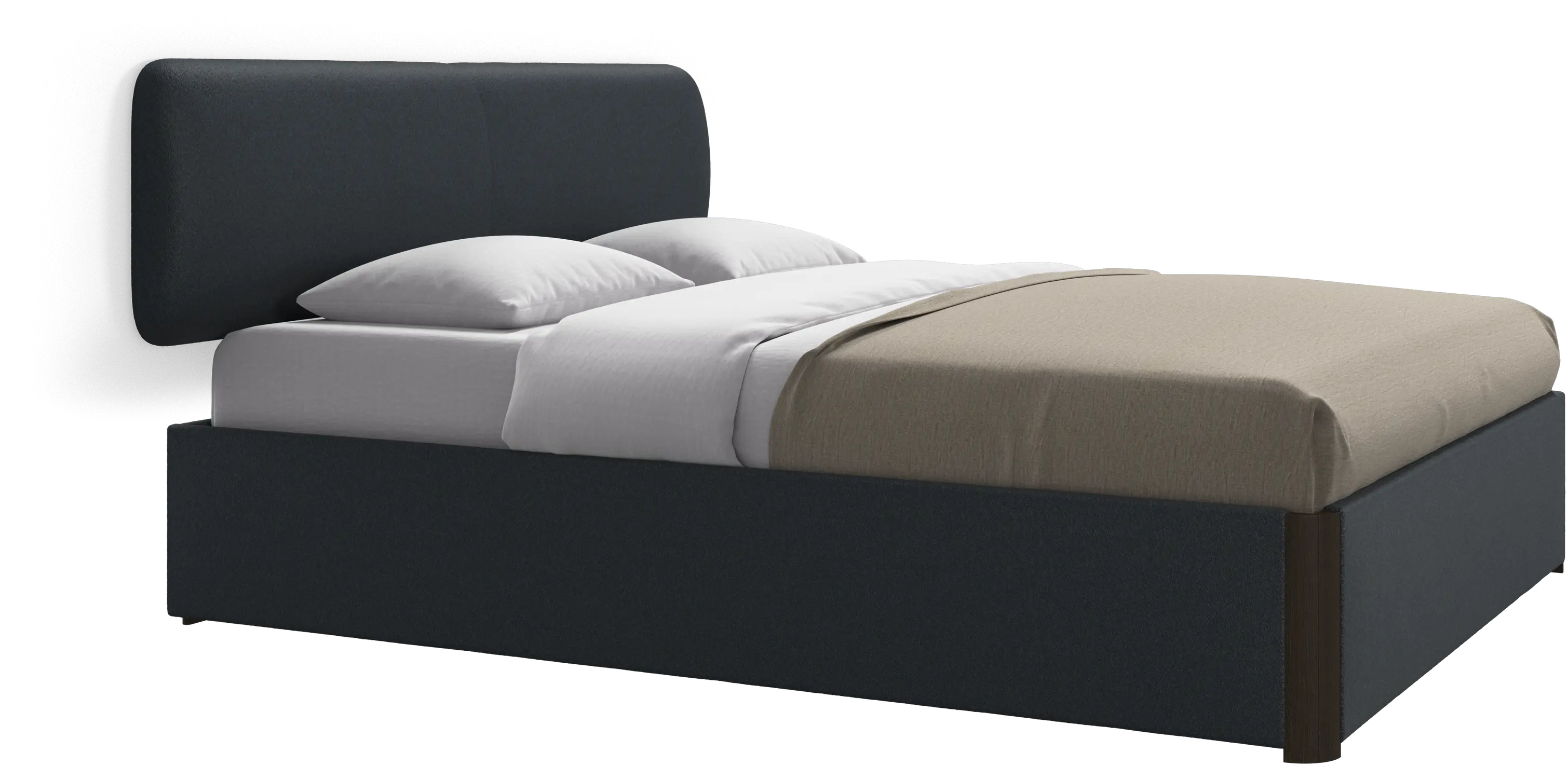 Element bed, wall-mounted headboard, with slats, excl. mattress