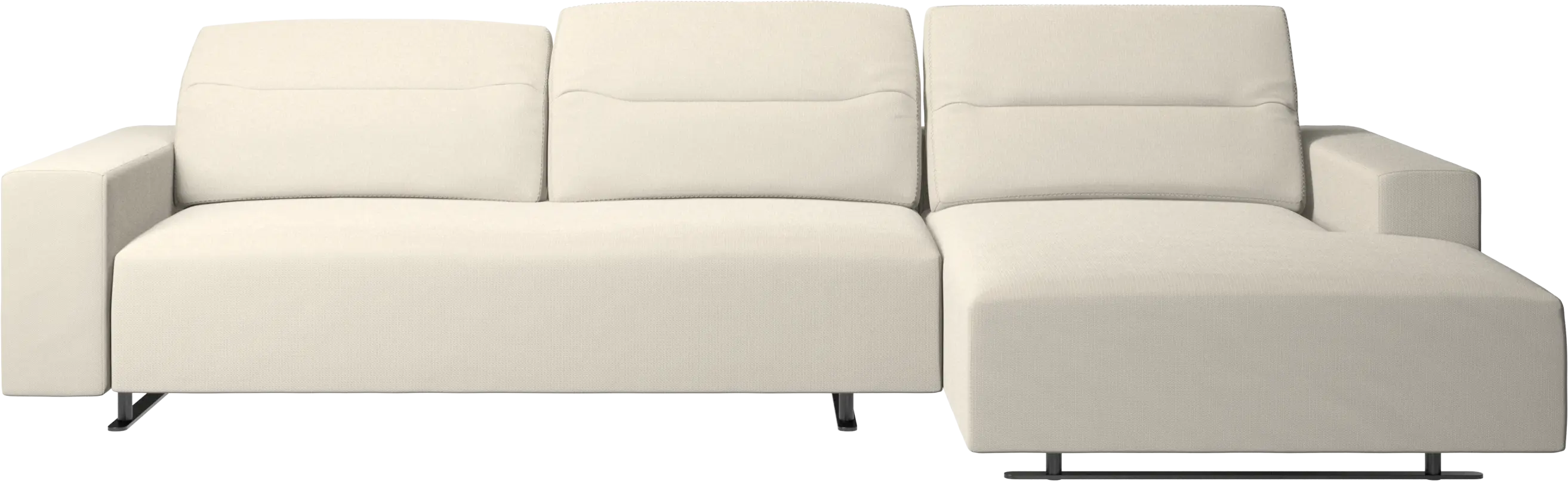 Hampton sofa with adjustable back and resting unit left side
