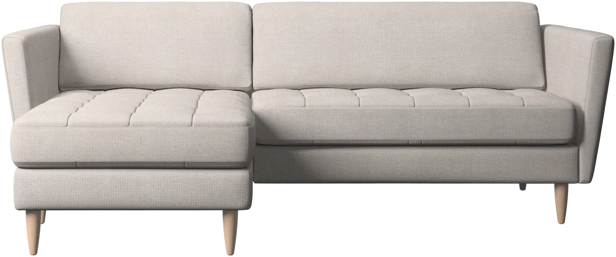 Osaka sofa with resting unit, tufted seat