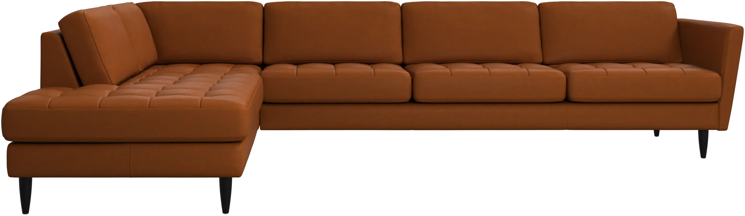 Osaka corner sofa with lounging unit, tufted seat