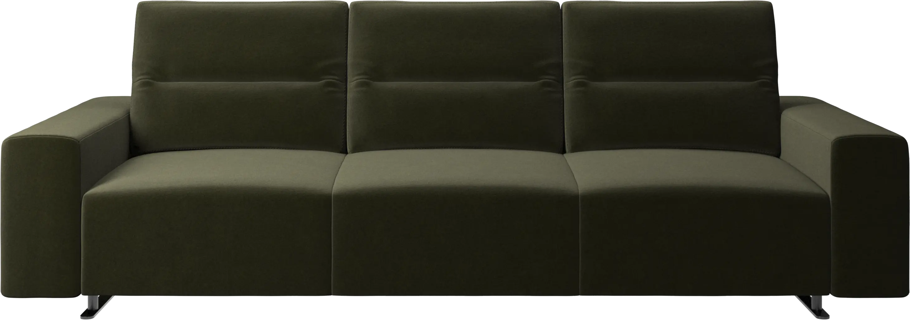 Hampton sofa with adjustable back and storage on the left side