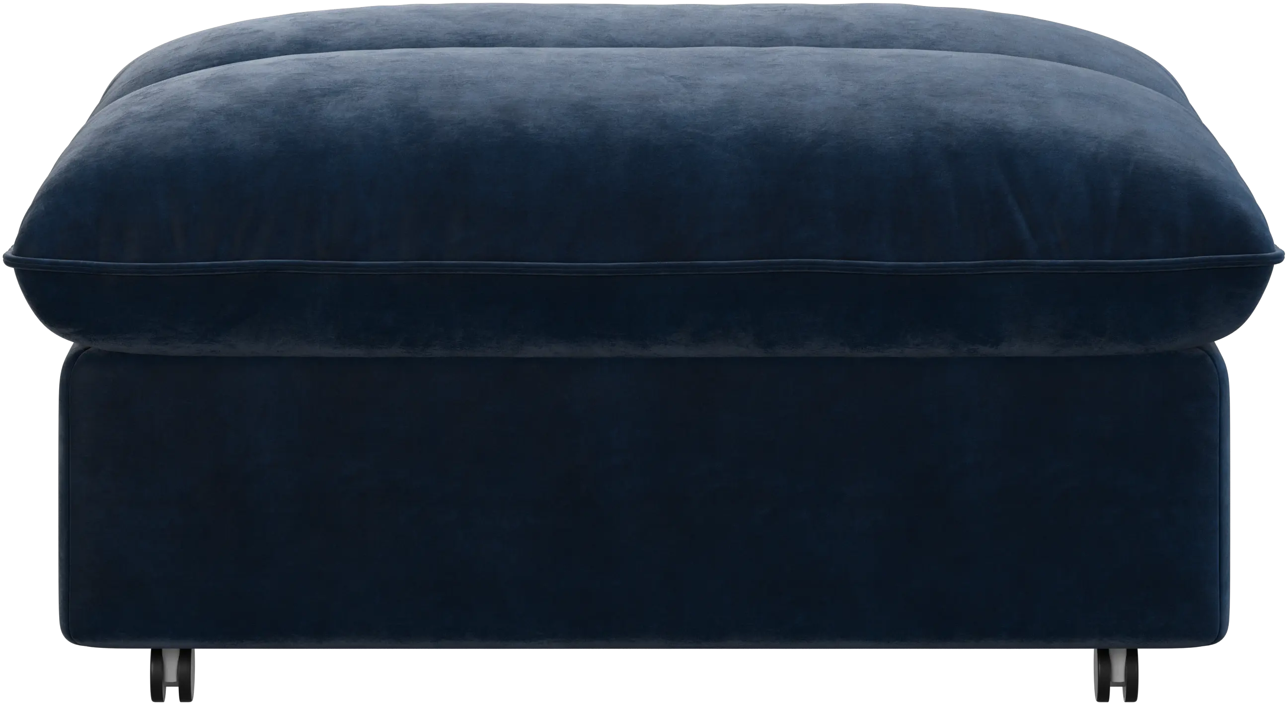 Southampton pouf on wheels with storage