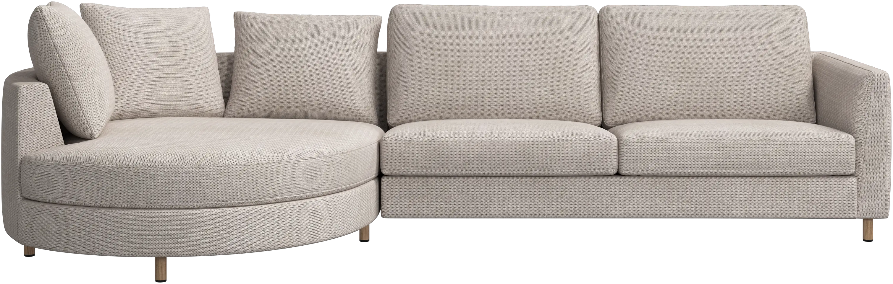 Indivi sofa with chaise longue left