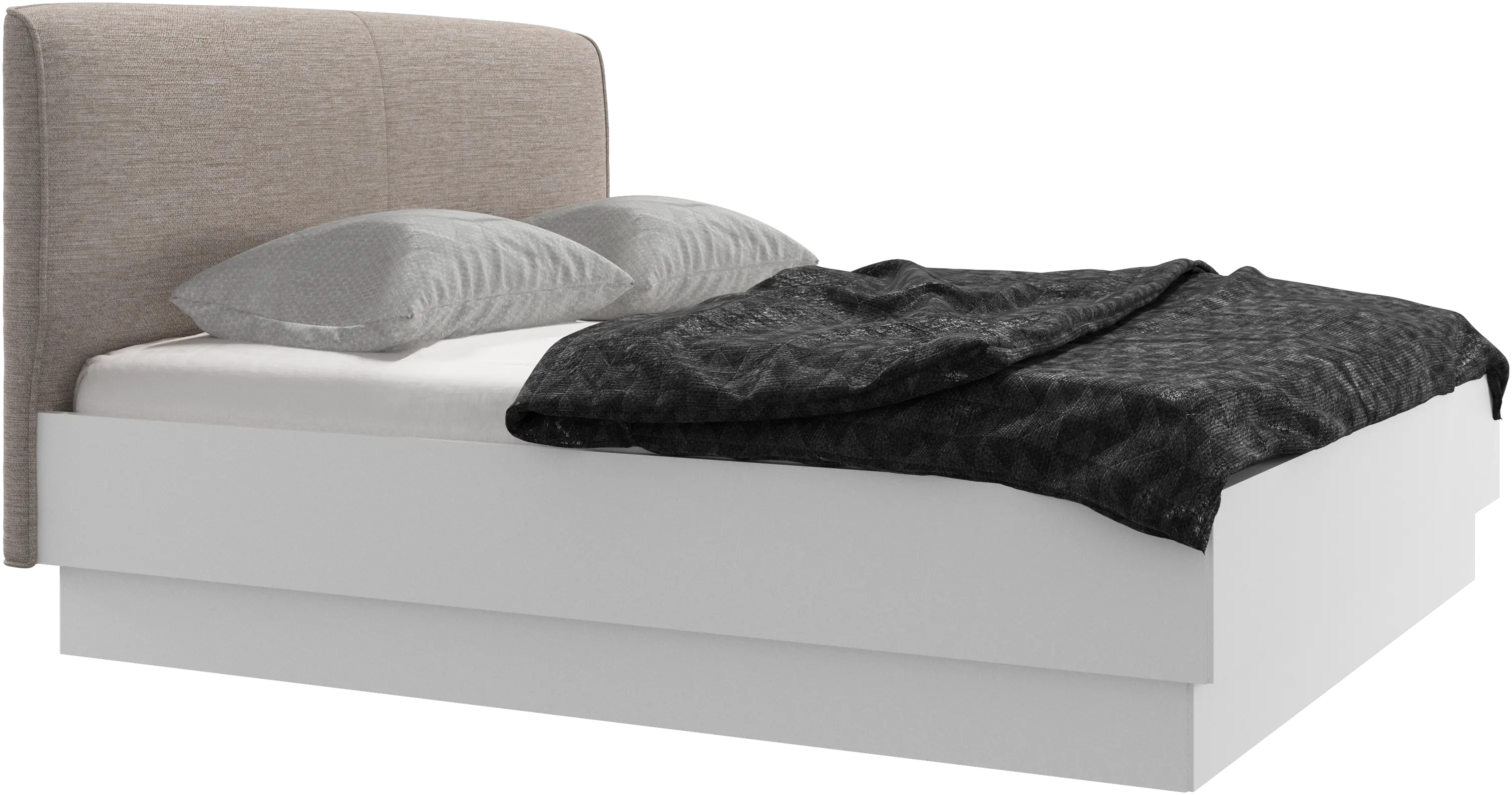 Houston, upholstered bed with storage