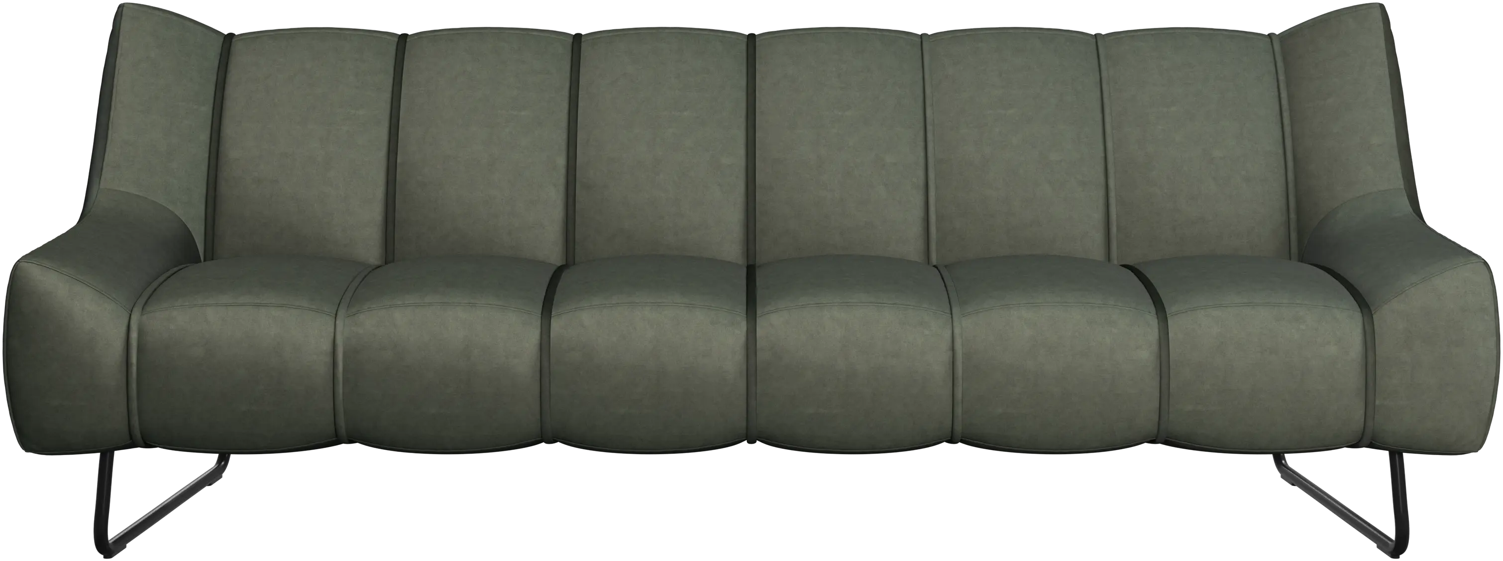 Canapé 3 places Nawabari, pied haut