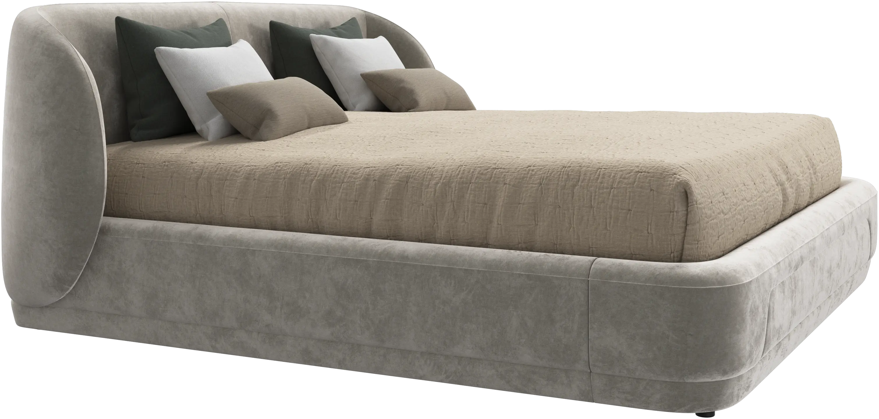 Bolzano bed with slats  - W180xL200cm