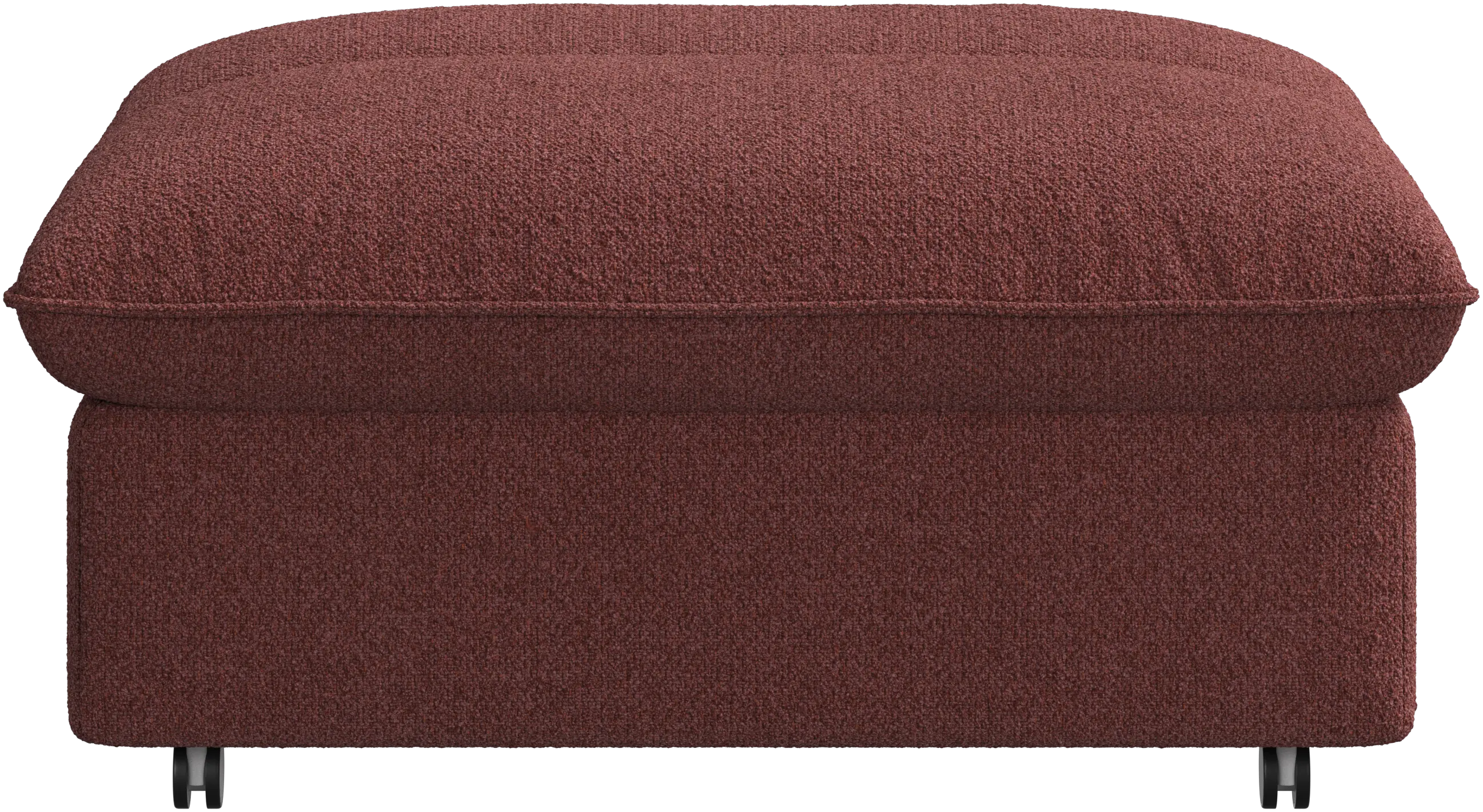 Southampton pouffe on wheels with storage