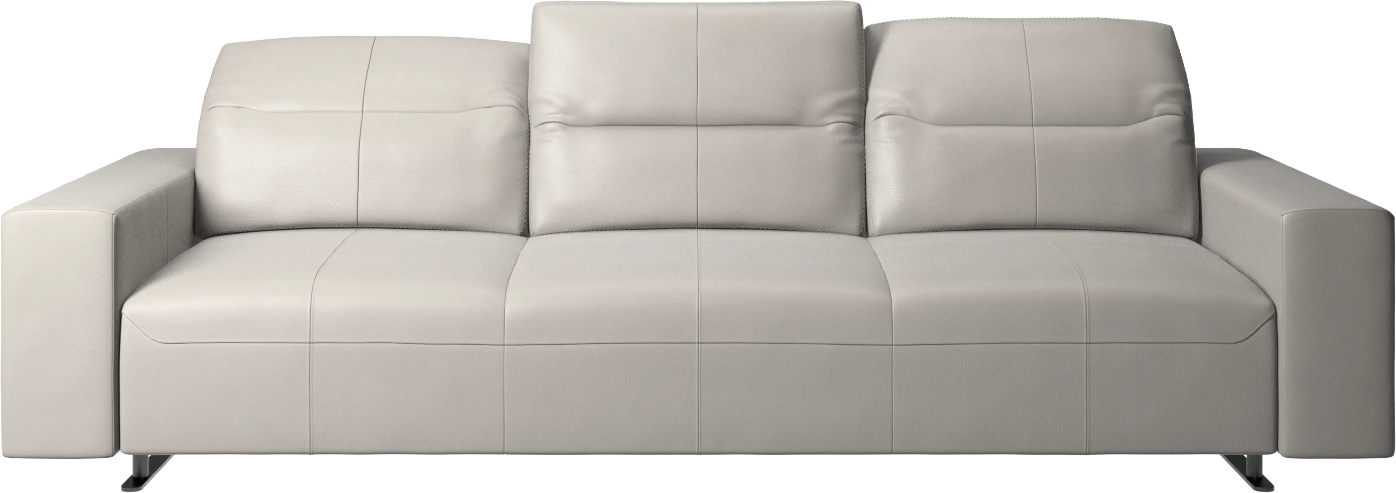 Hampton sofa with adjustable back and storage on the left side