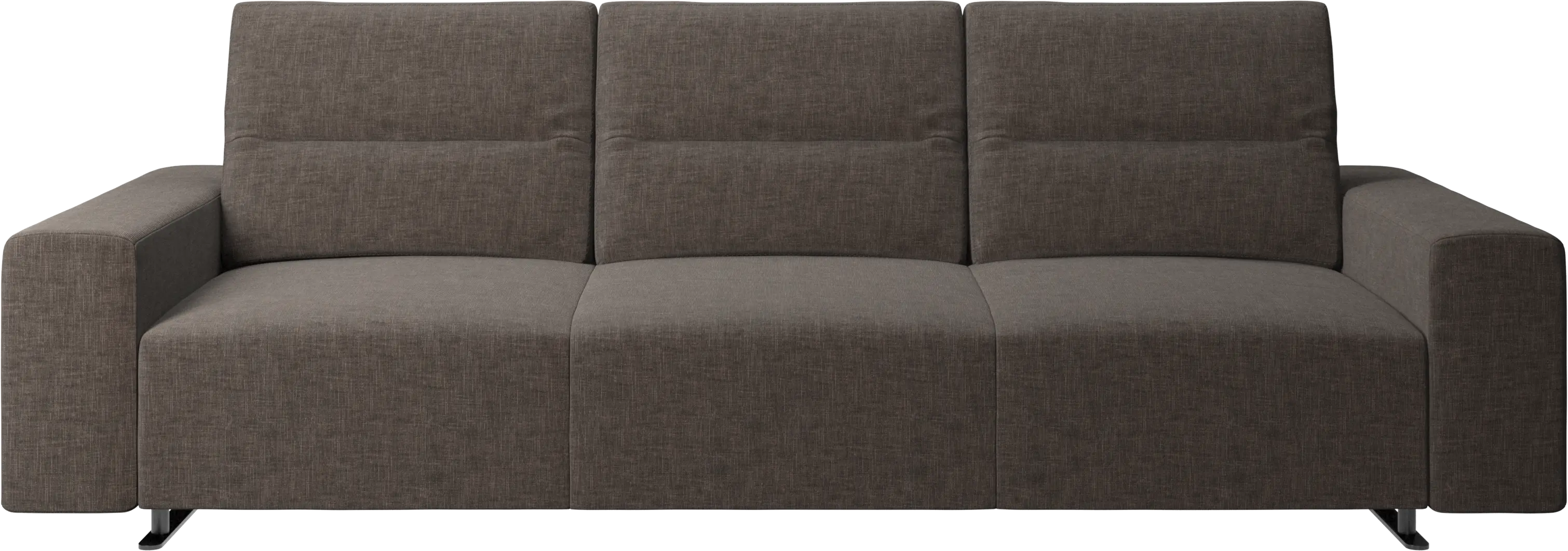Hampton sofa with adjustable back and storage on the right side