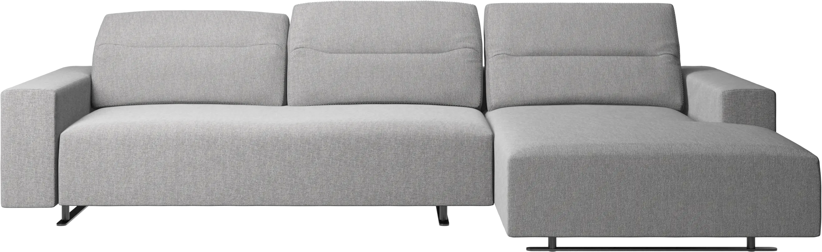 Hampton sofa with adjustable back and resting unit right side