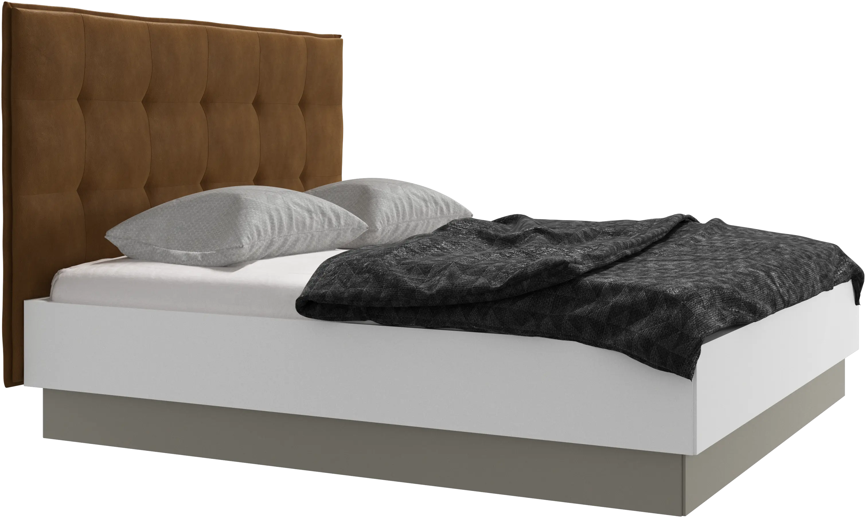 Lugano Bett mit Lattenrost und Staufach unter hochklappbarer Liegefläche, Matratze gegen Aufpreis