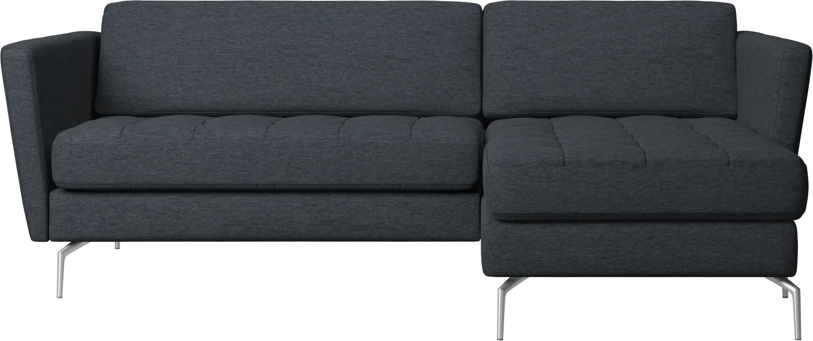 Osaka sofa with resting unit, tufted seat