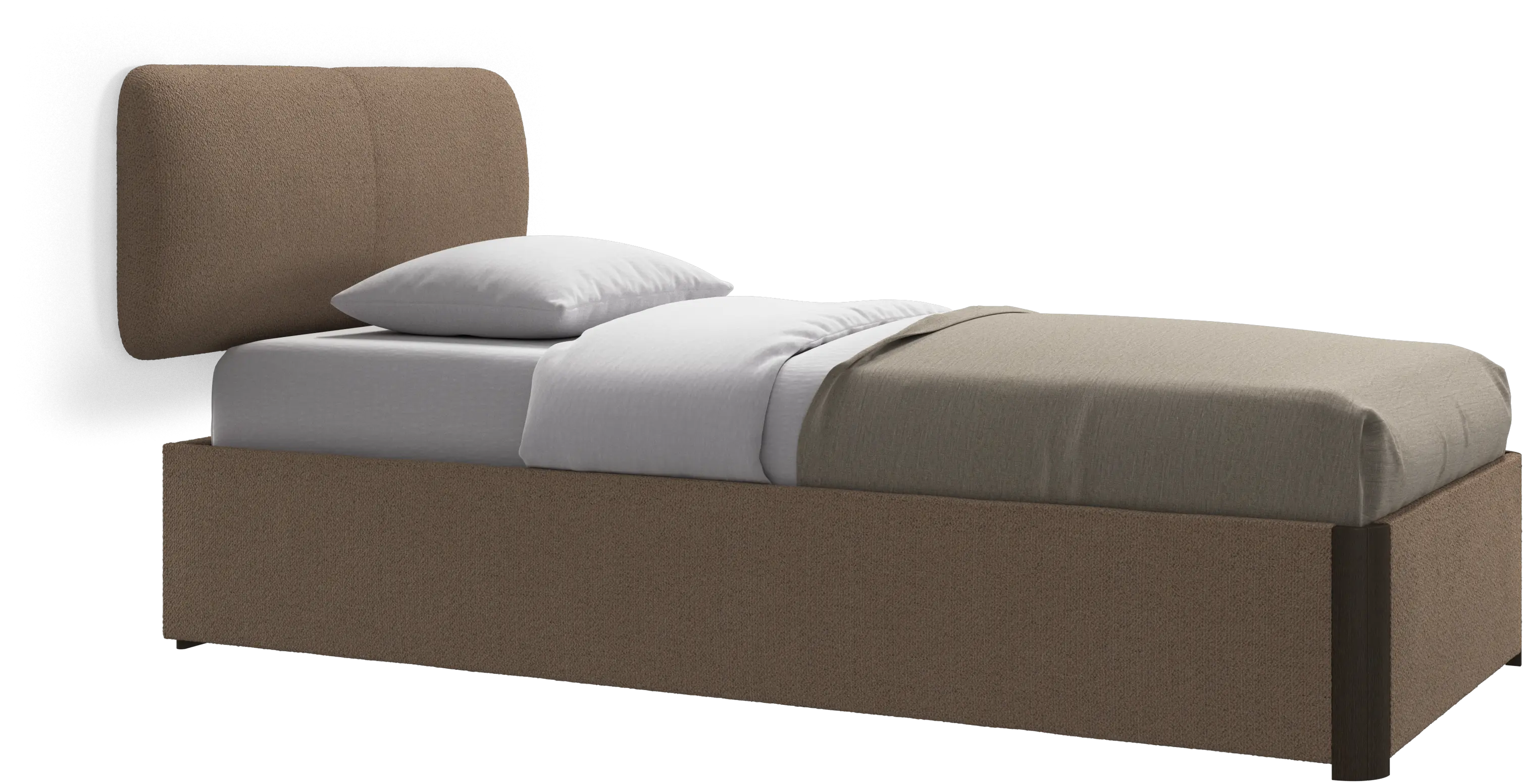 Element lit, tête de lit murale, sans lattes, excl. matelas