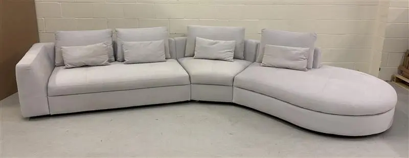 Sofas Bergamo sofa with round lounging unit,right